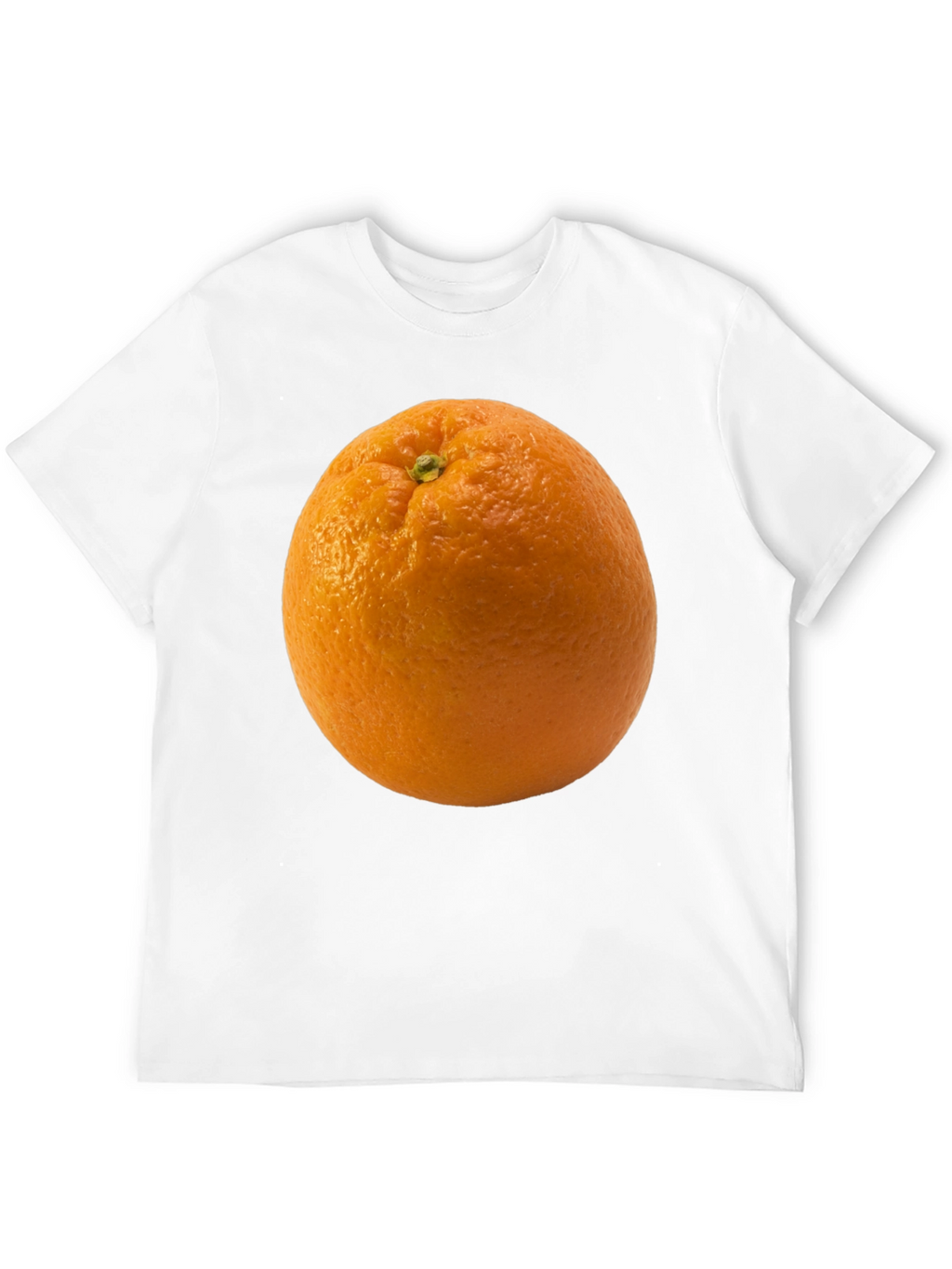 Orange Graphic Tee - Quirky Fruit T-Shirt