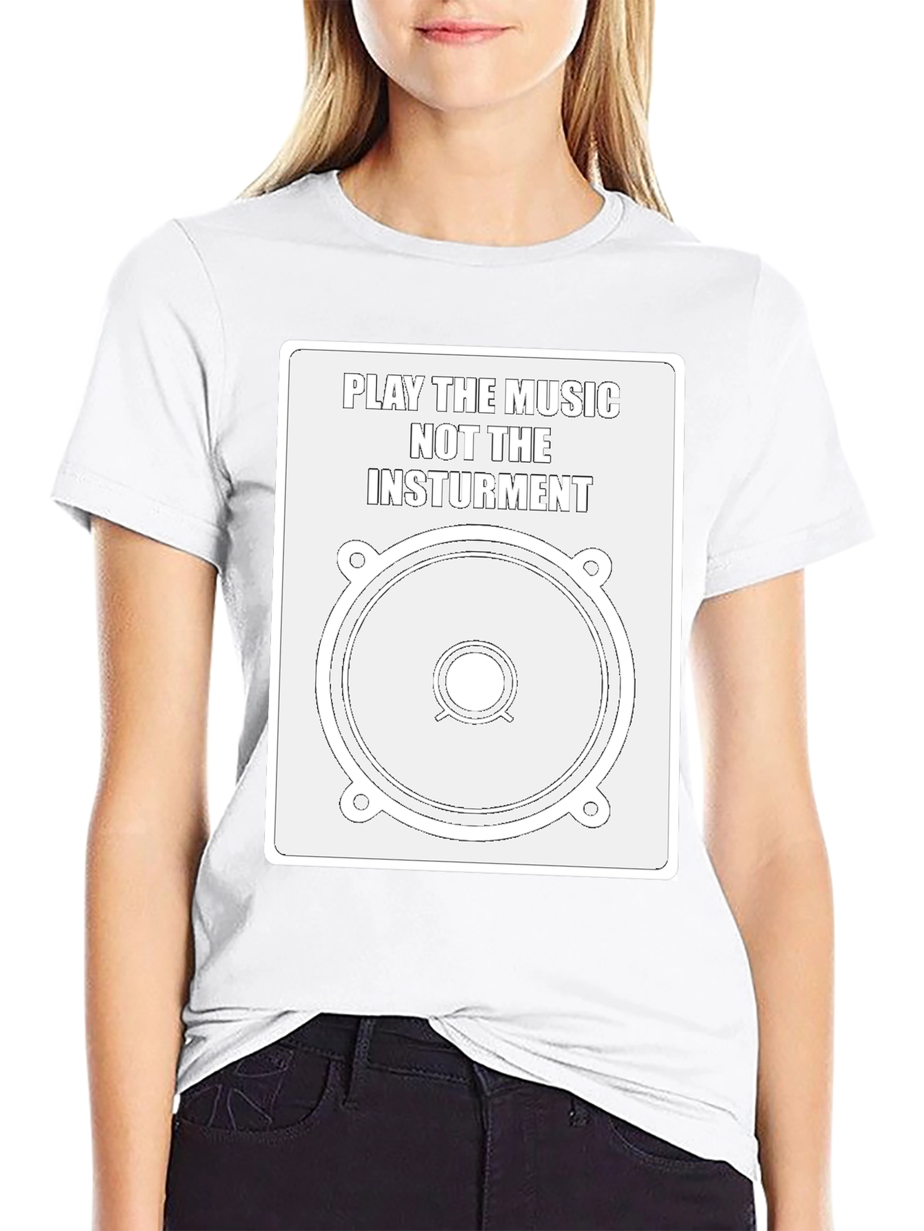 Music Speaker Graphic Tee - Play the Music