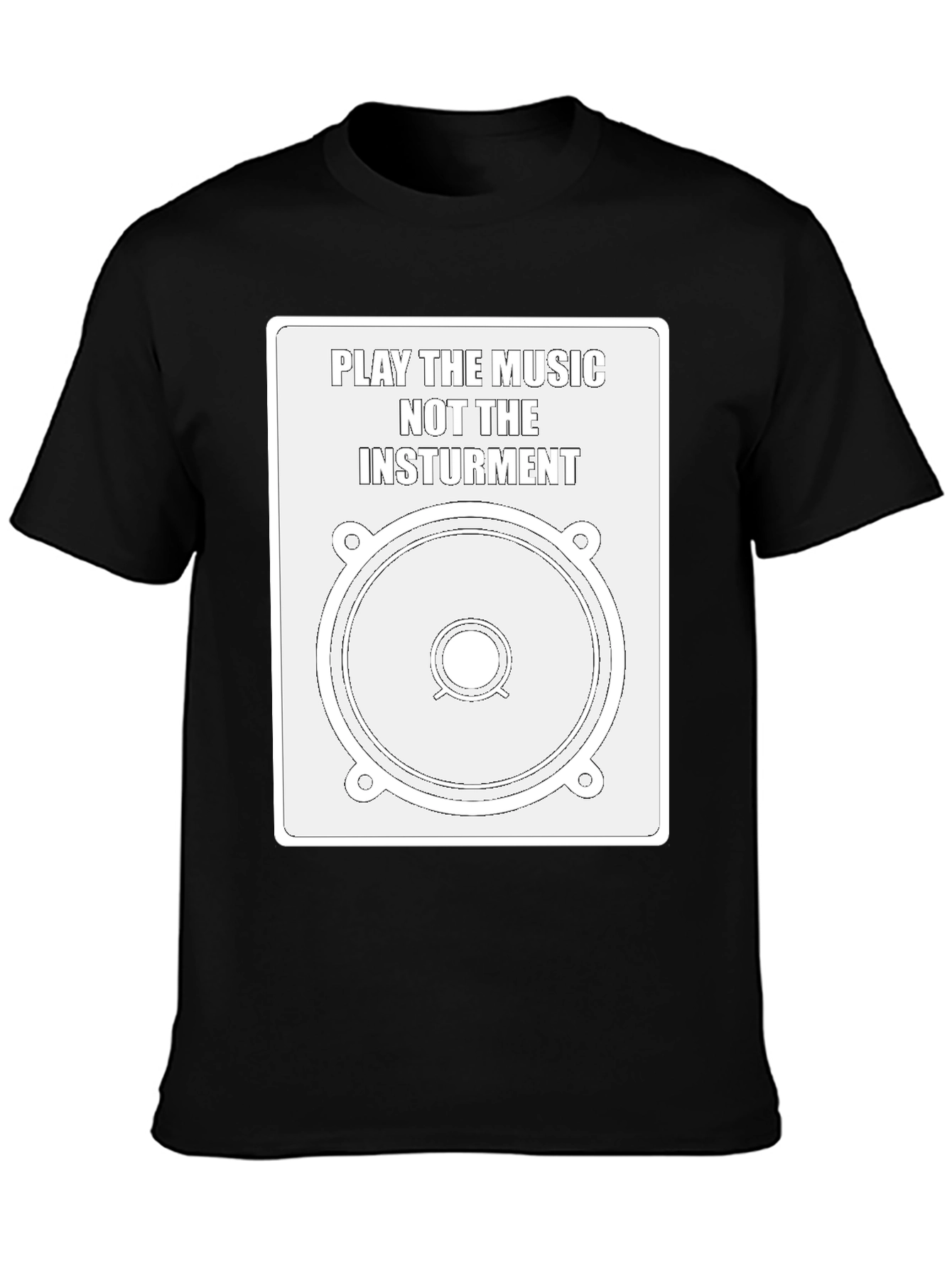Music Speaker Graphic Tee - Play the Music