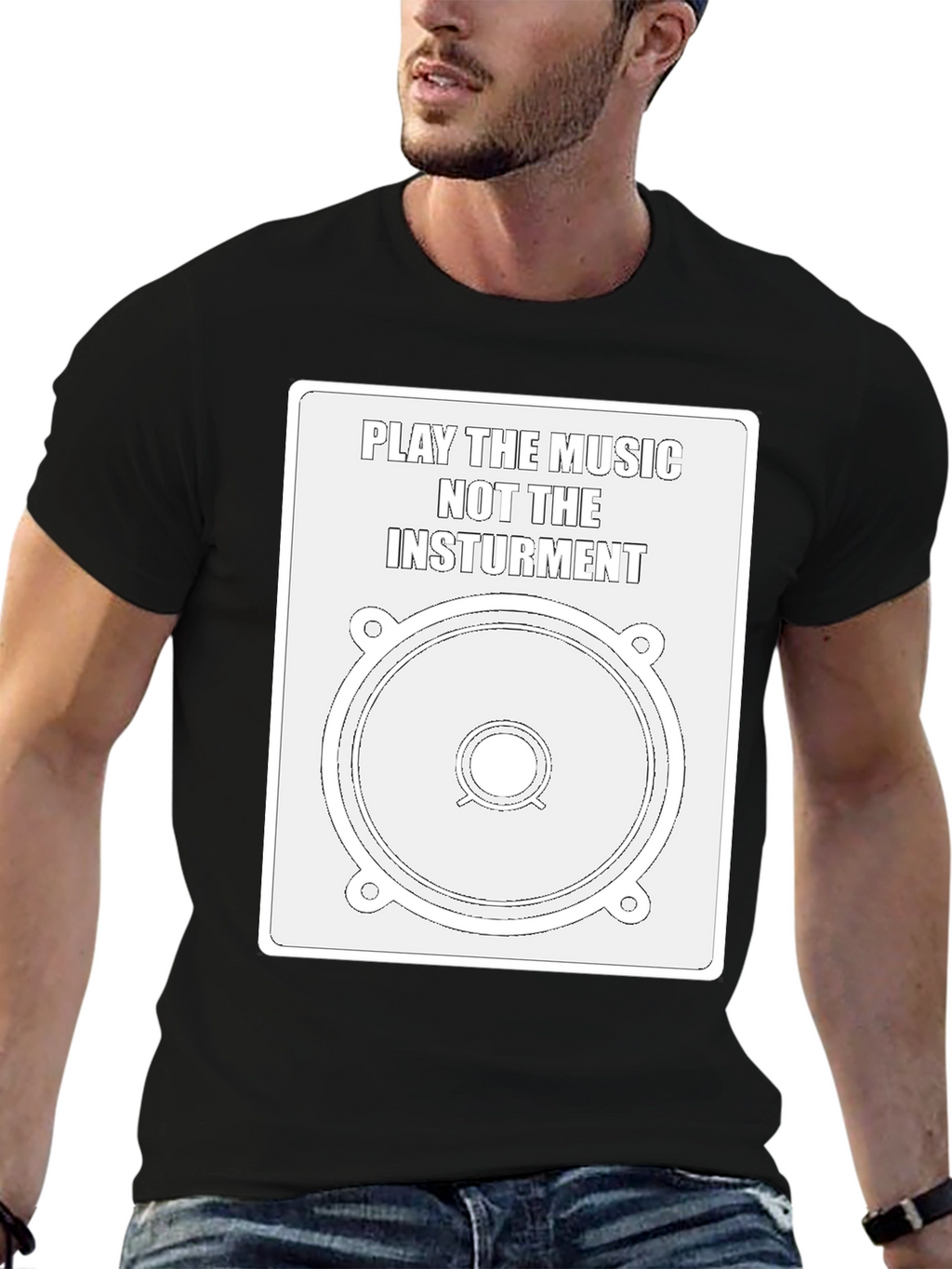 Music Speaker Graphic Tee - Play the Music