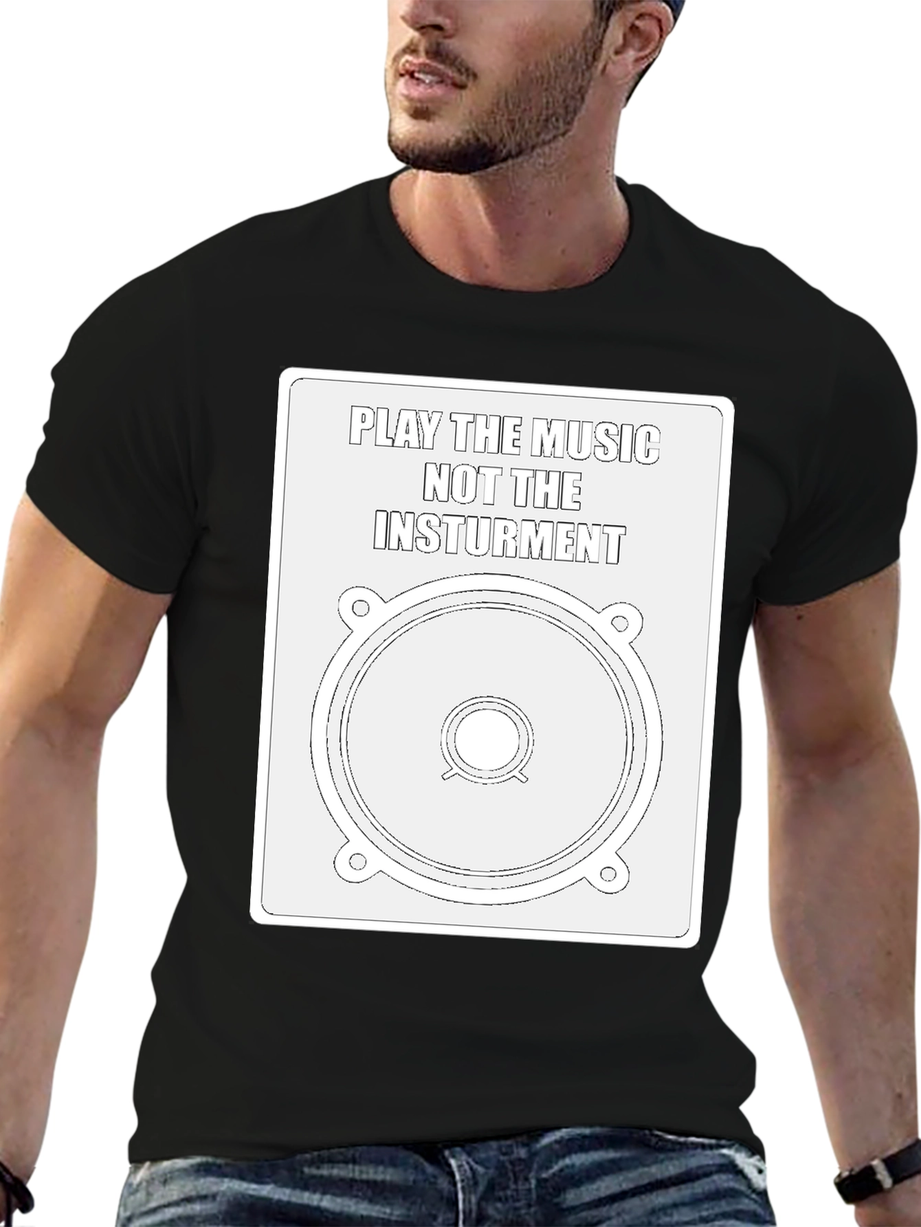 Music Speaker Graphic Tee - Play the Music