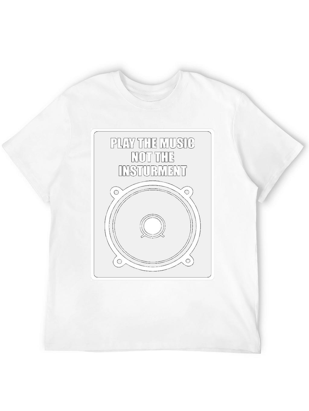 Music Speaker Graphic Tee - Play the Music
