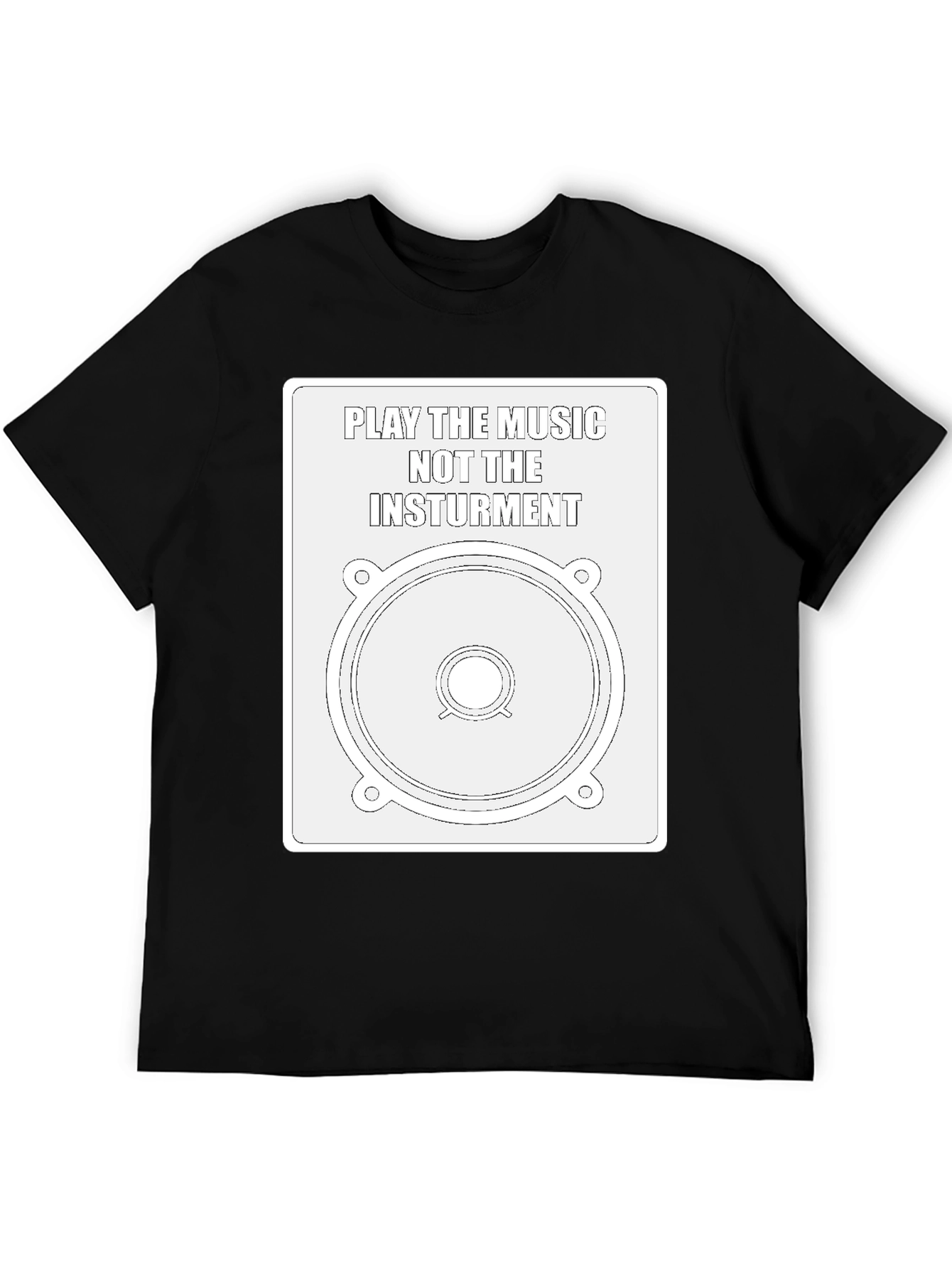 Music Speaker Graphic Tee - Play the Music