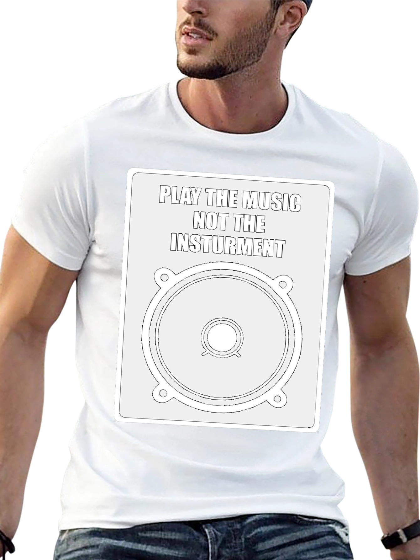 Music Speaker Graphic Tee - Play the Music