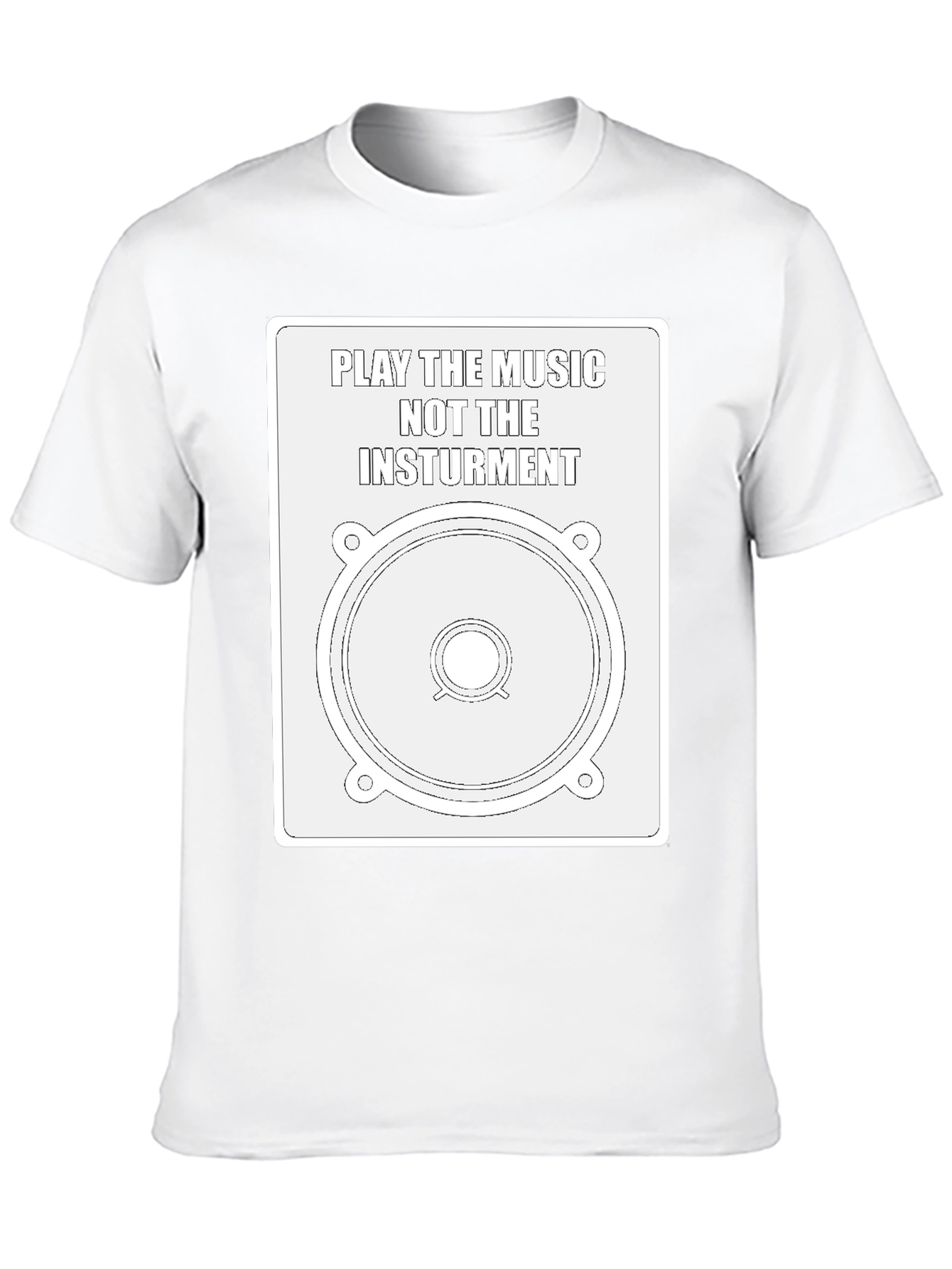 Music Speaker Graphic Tee - Play the Music