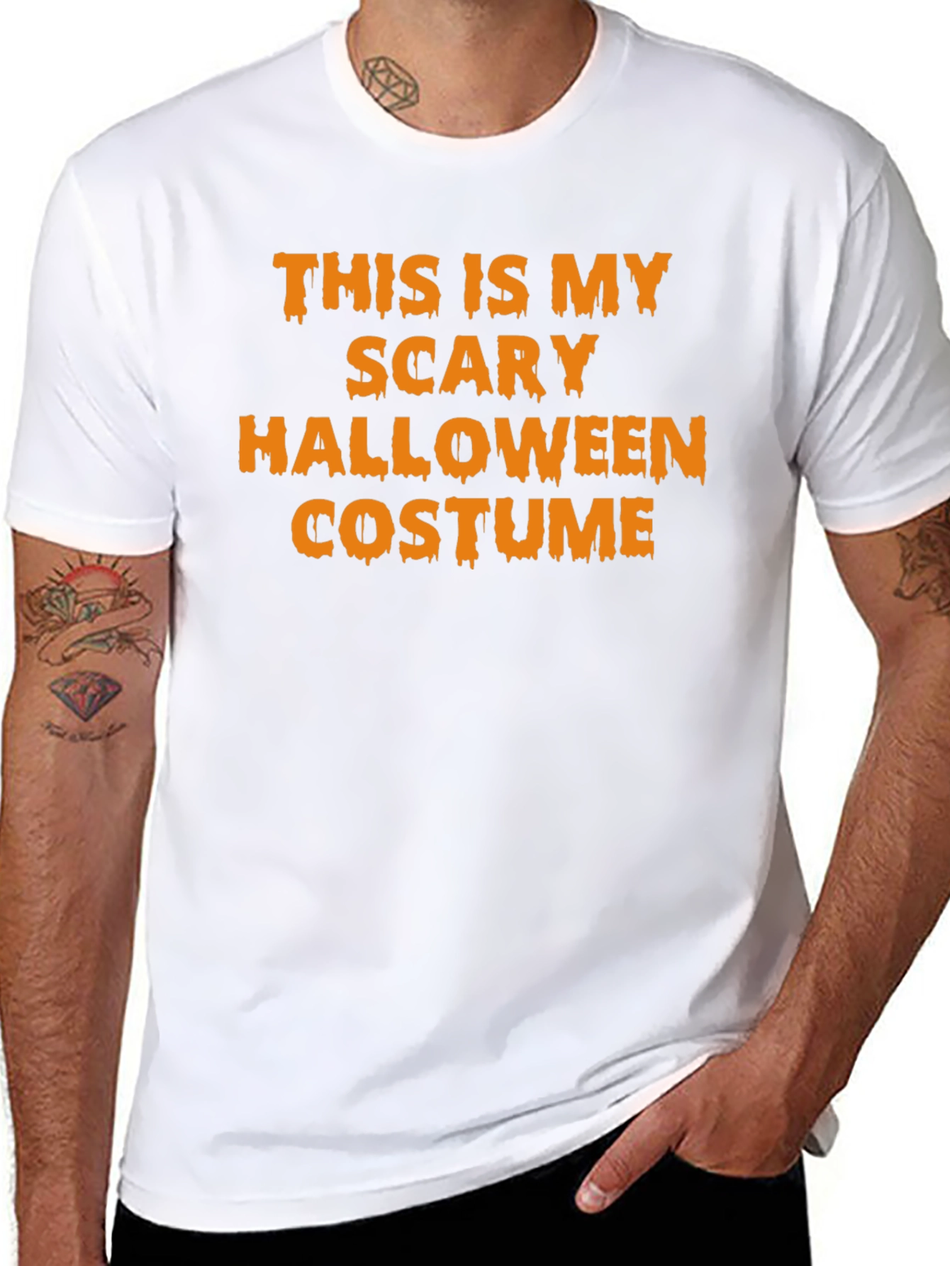Scary Halloween Costume T-Shirt - Funny Holiday Tee