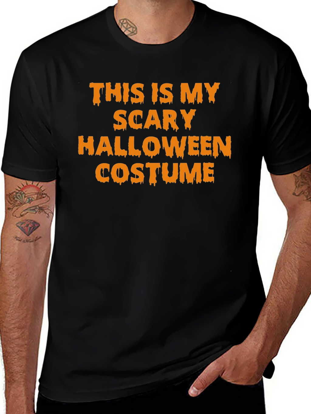 Scary Halloween Costume T-Shirt - Funny Holiday Tee
