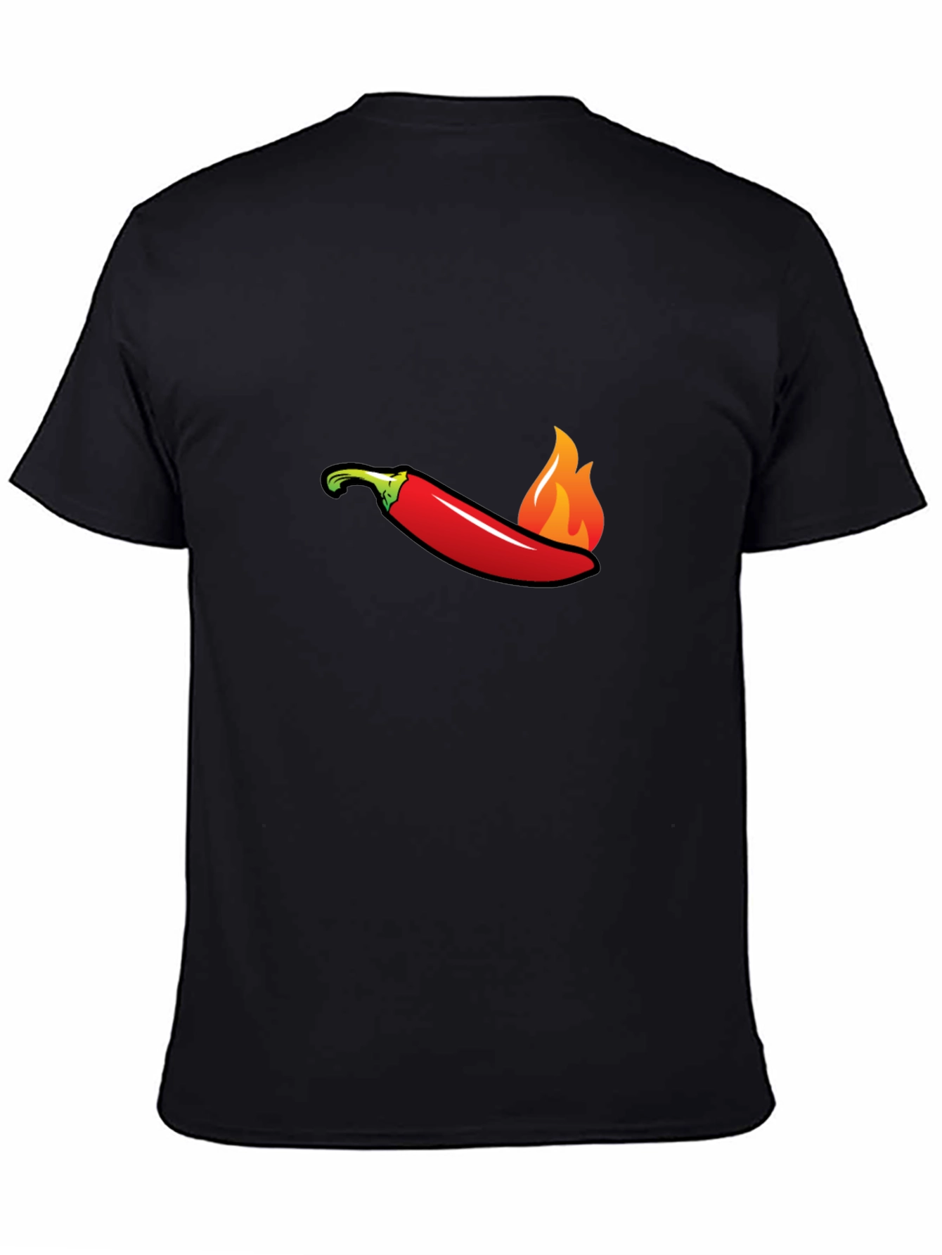 Spicy Pepper Flames Graphic Tee - Hot Style!