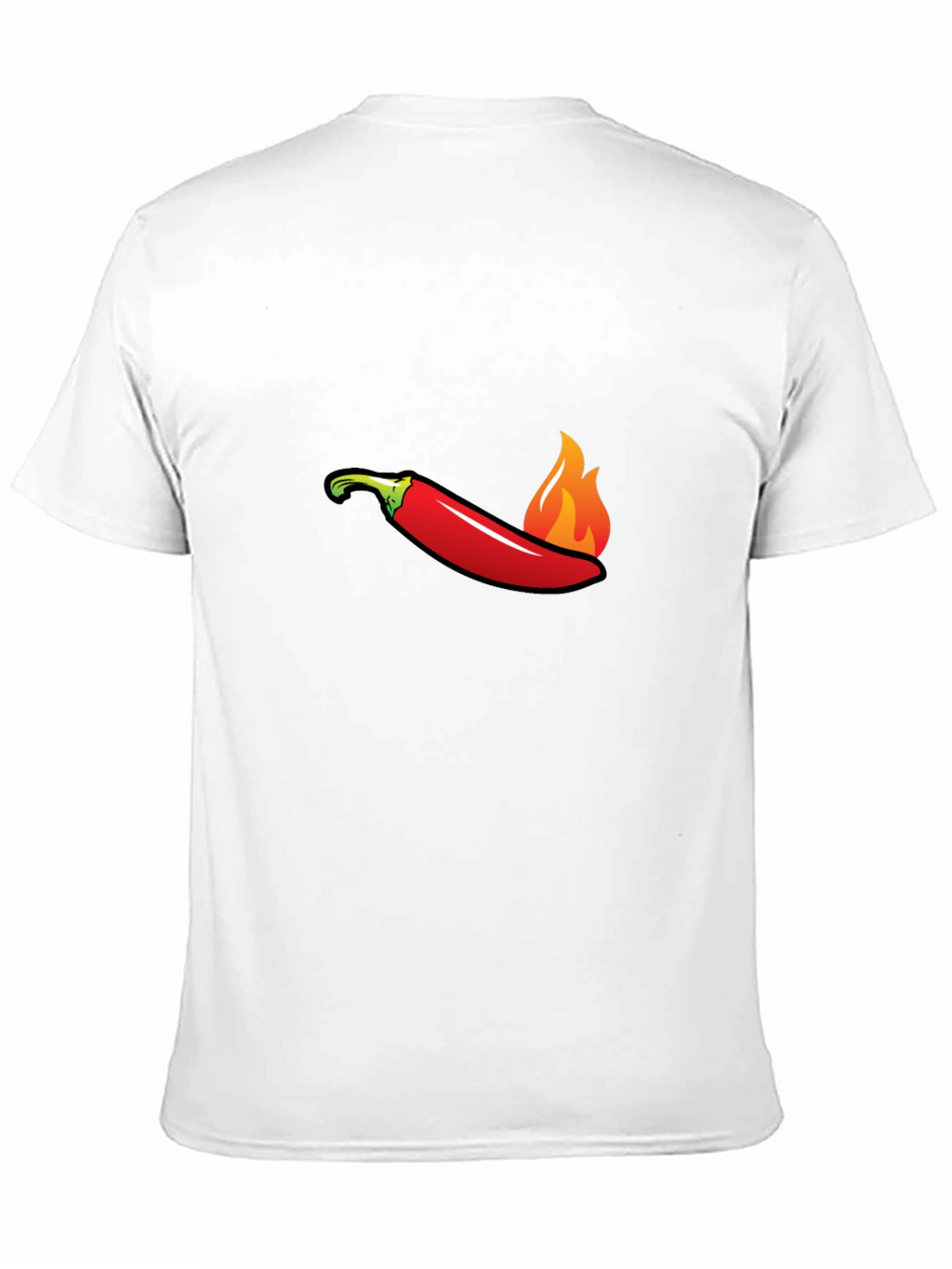 Spicy Pepper Flames Graphic Tee - Hot Style!