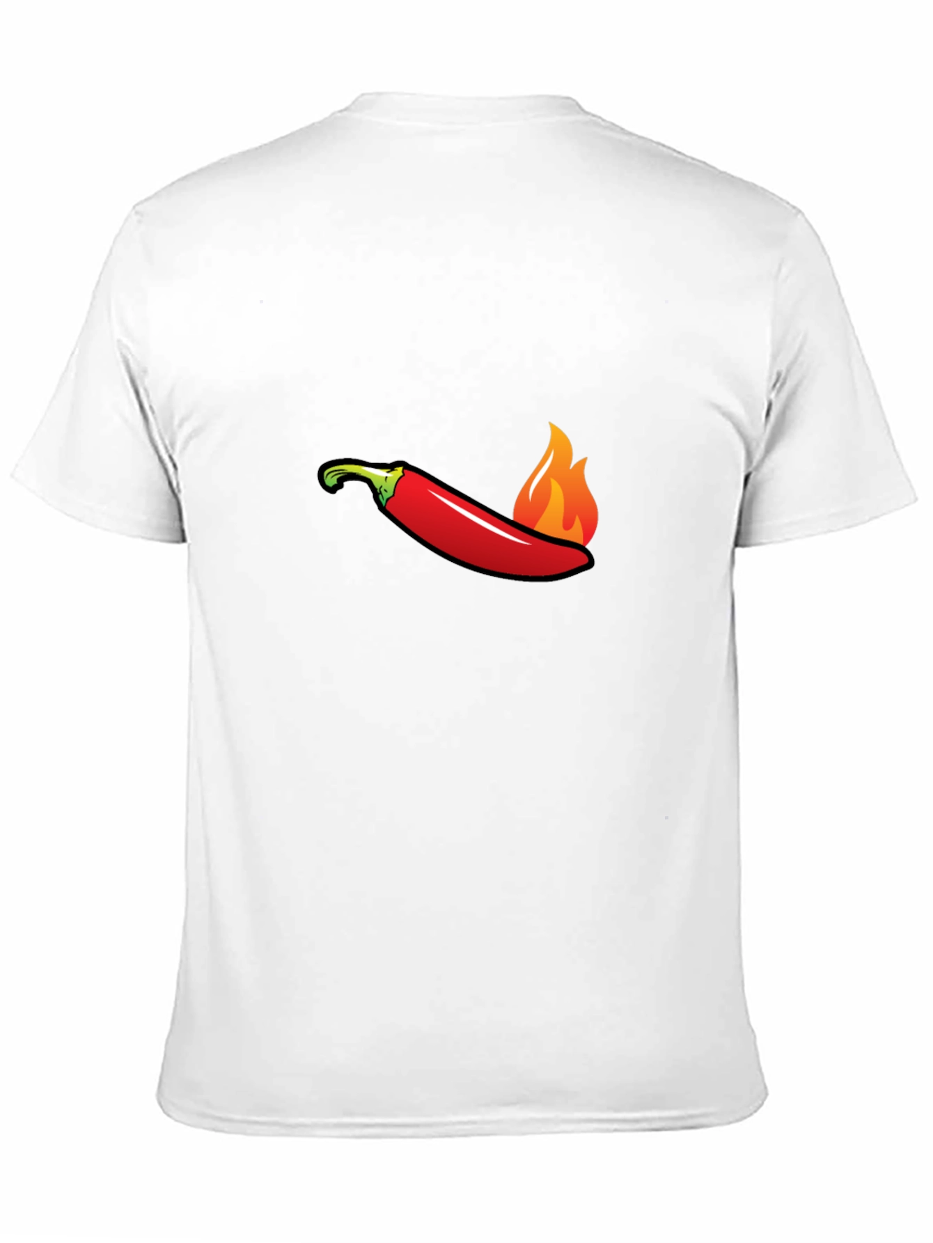 Spicy Pepper Flames Graphic Tee - Hot Style!