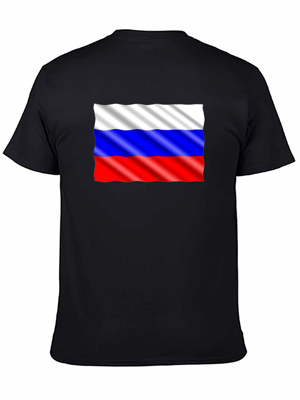 Russian Flag Graphic Tee - Black