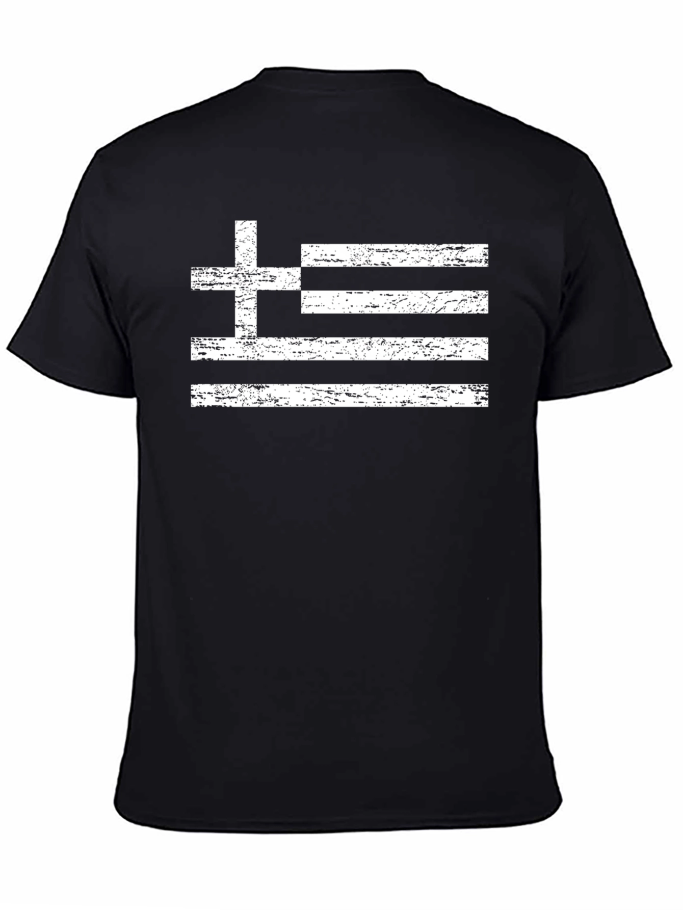 Greek Flag T-Shirt - Distressed Style Tee