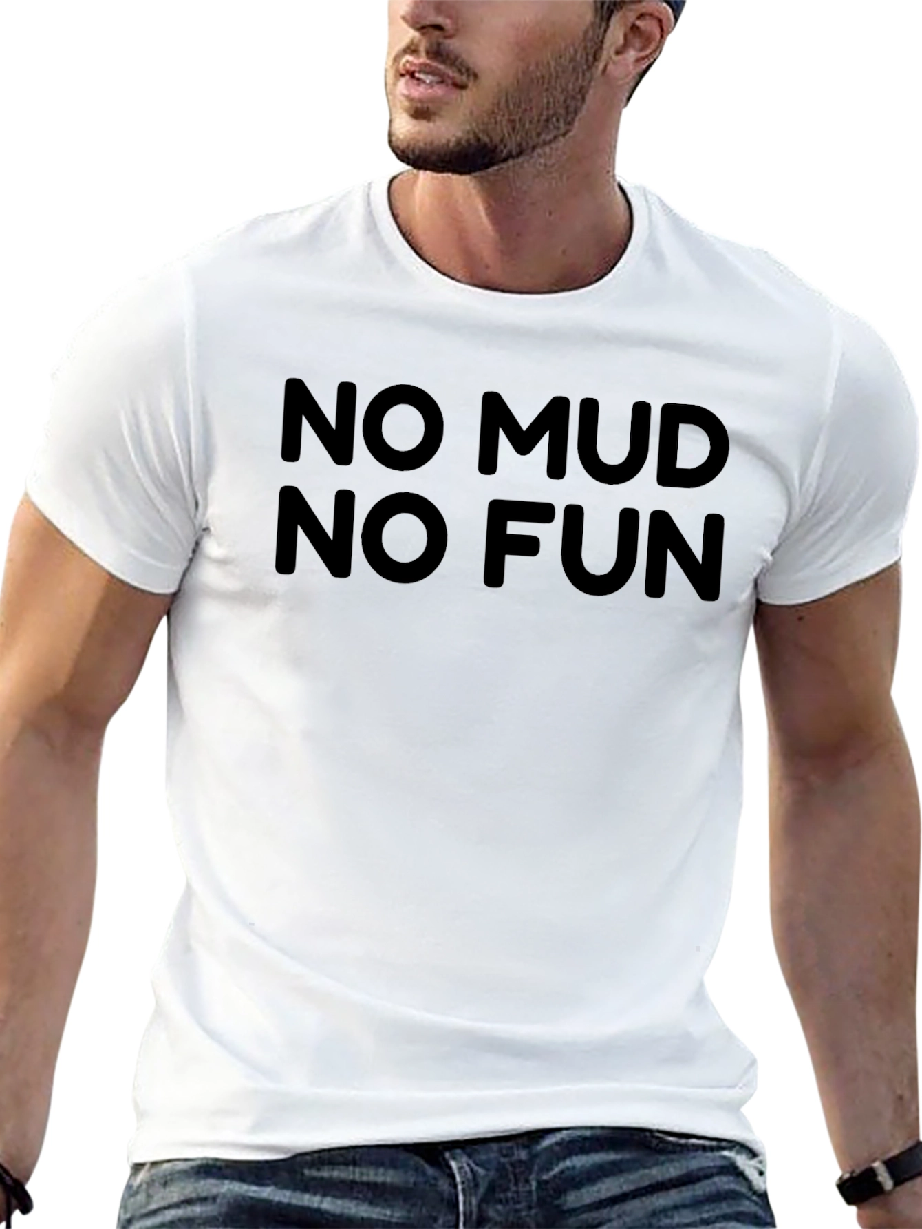 No Mud No Fun Black T-Shirt