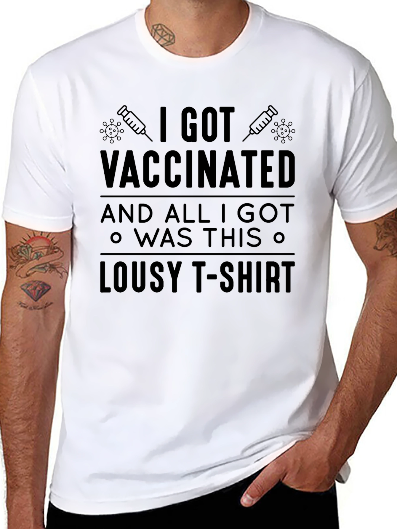 Vaccinated Lousy T-Shirt