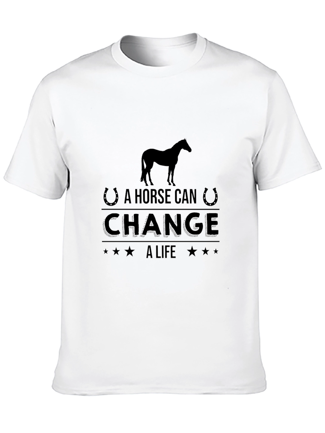 A Horse Can Change A Life Graphic Tee - Black