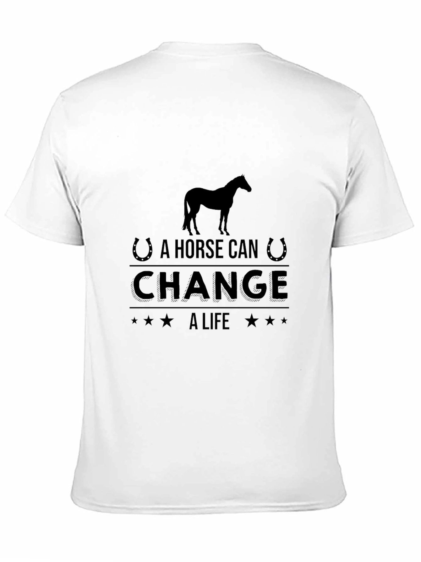 A Horse Can Change A Life Graphic Tee - Black