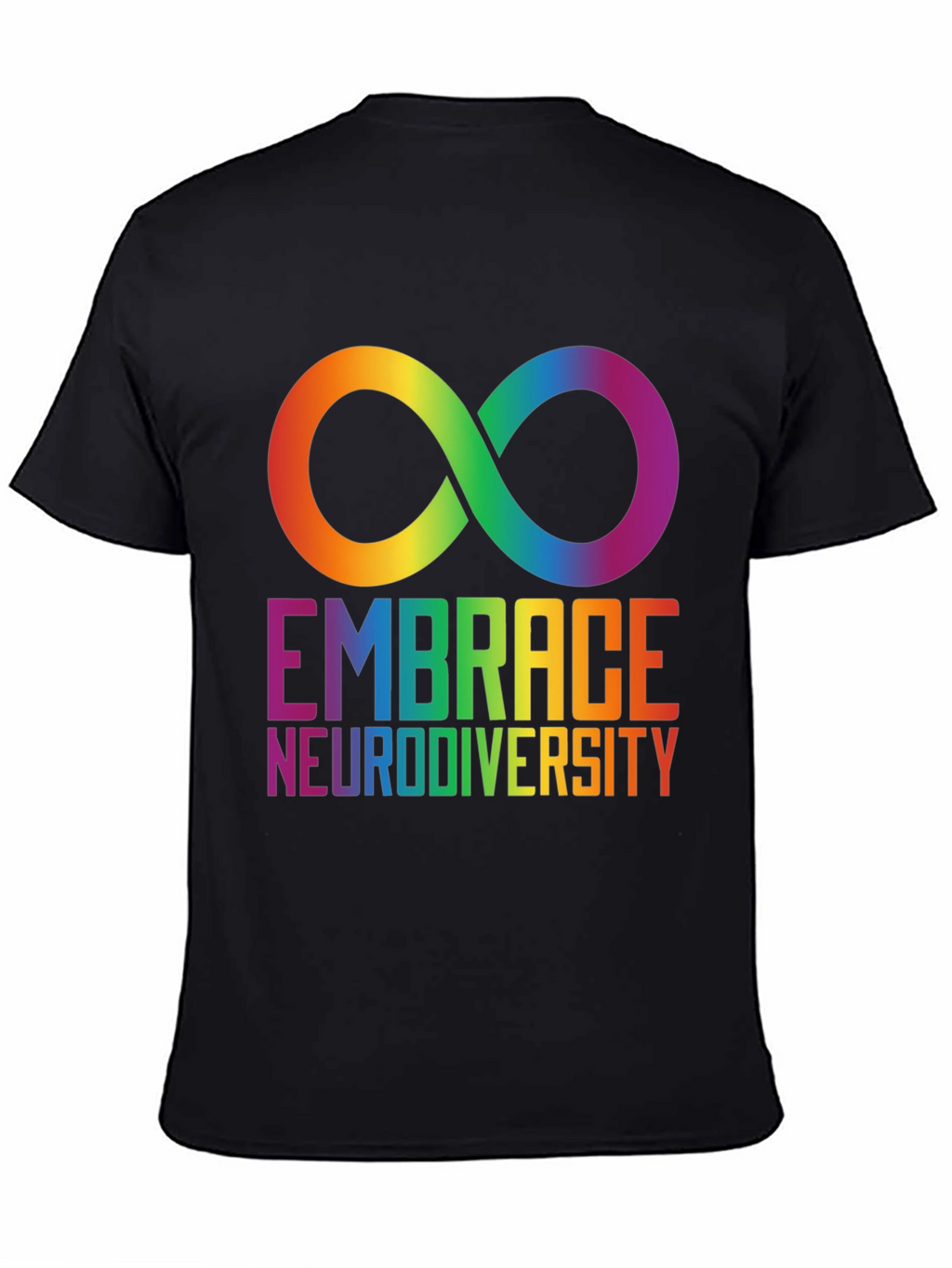 Embrace Neurodiversity Rainbow Infinity Symbol T-Shirt
