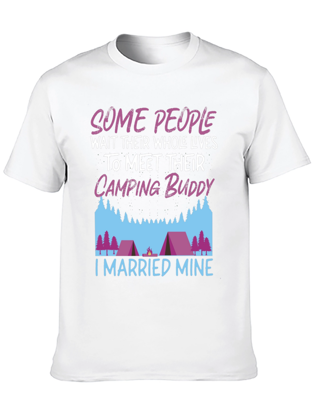 Camping Buddy Married T-Shirt