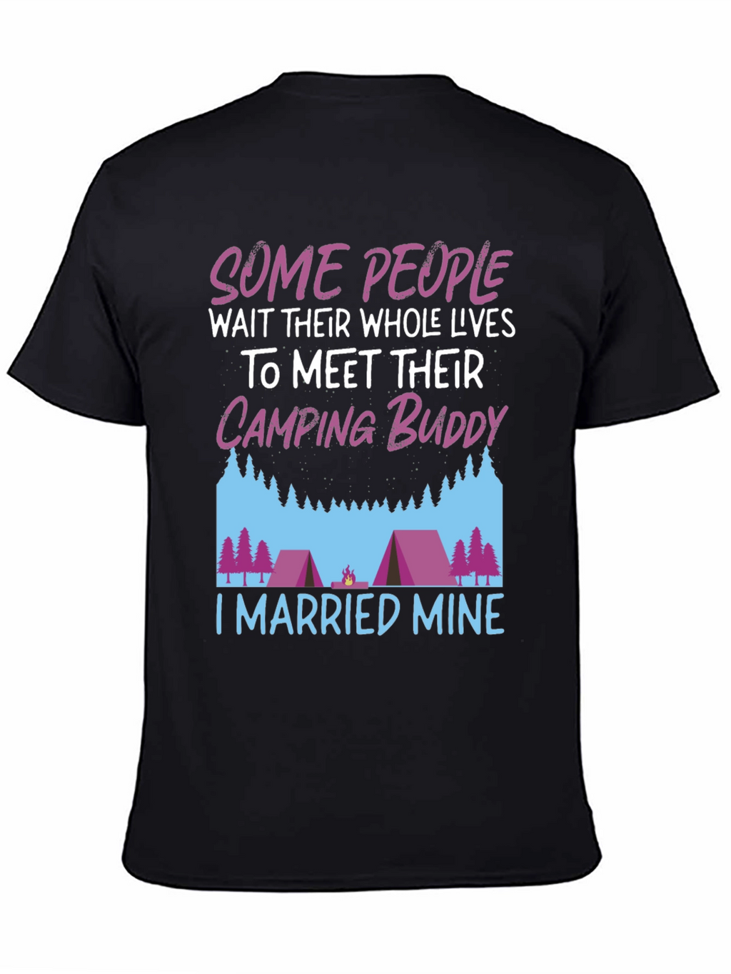 Camping Buddy Married T-Shirt