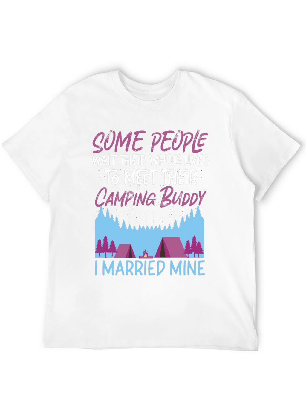 Camping Buddy Married T-Shirt