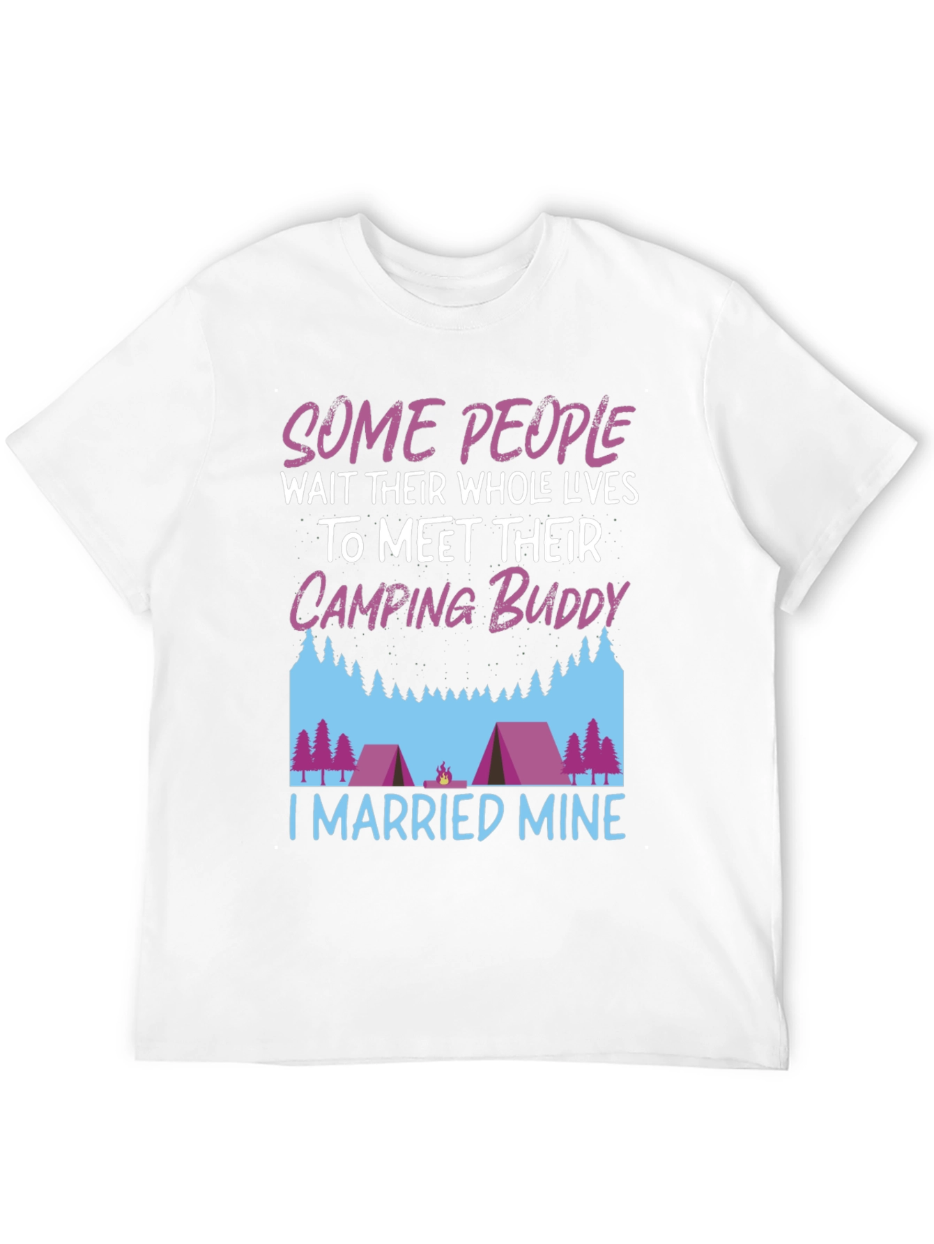 Camping Buddy Married T-Shirt