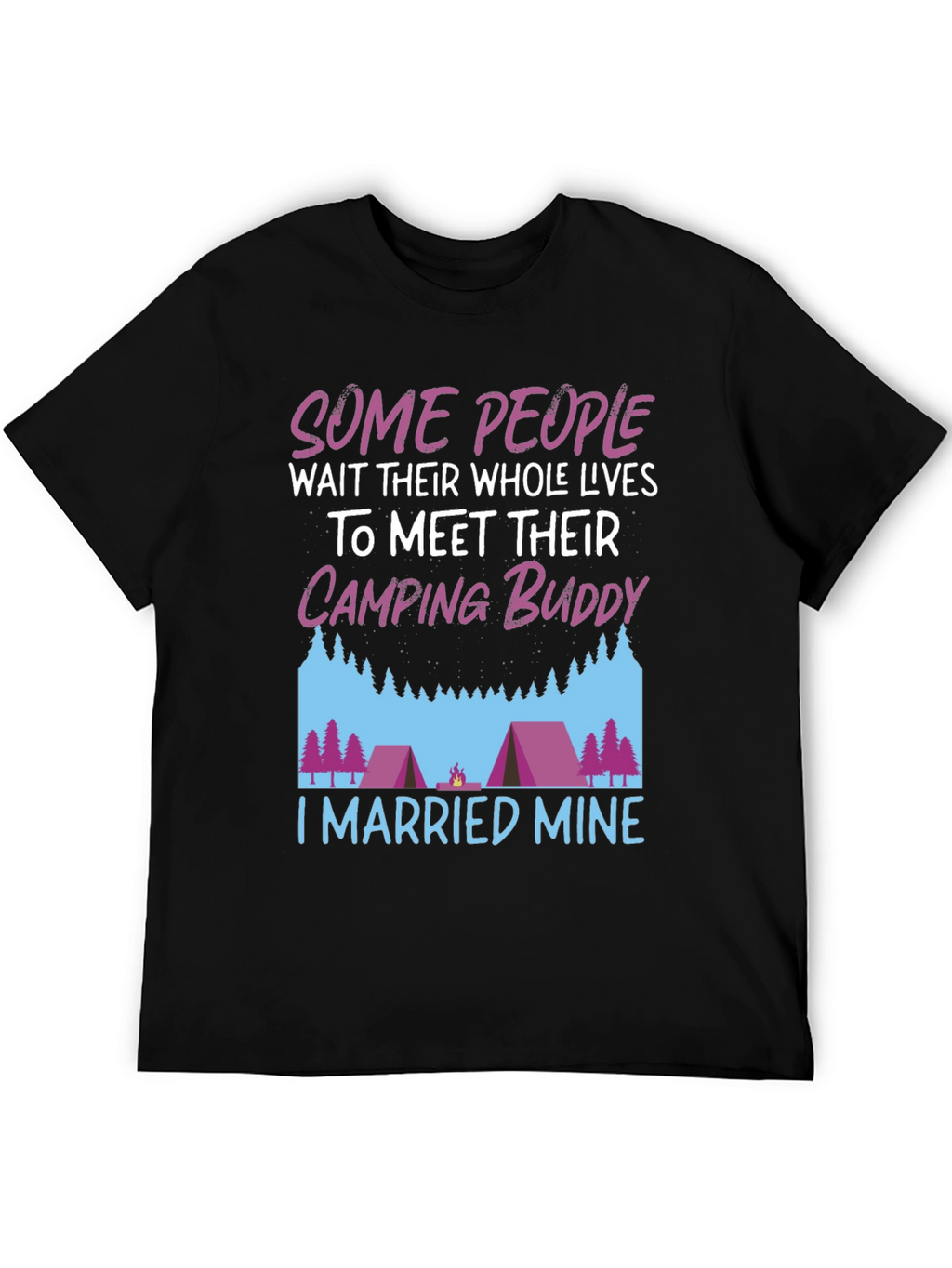 Camping Buddy Married T-Shirt