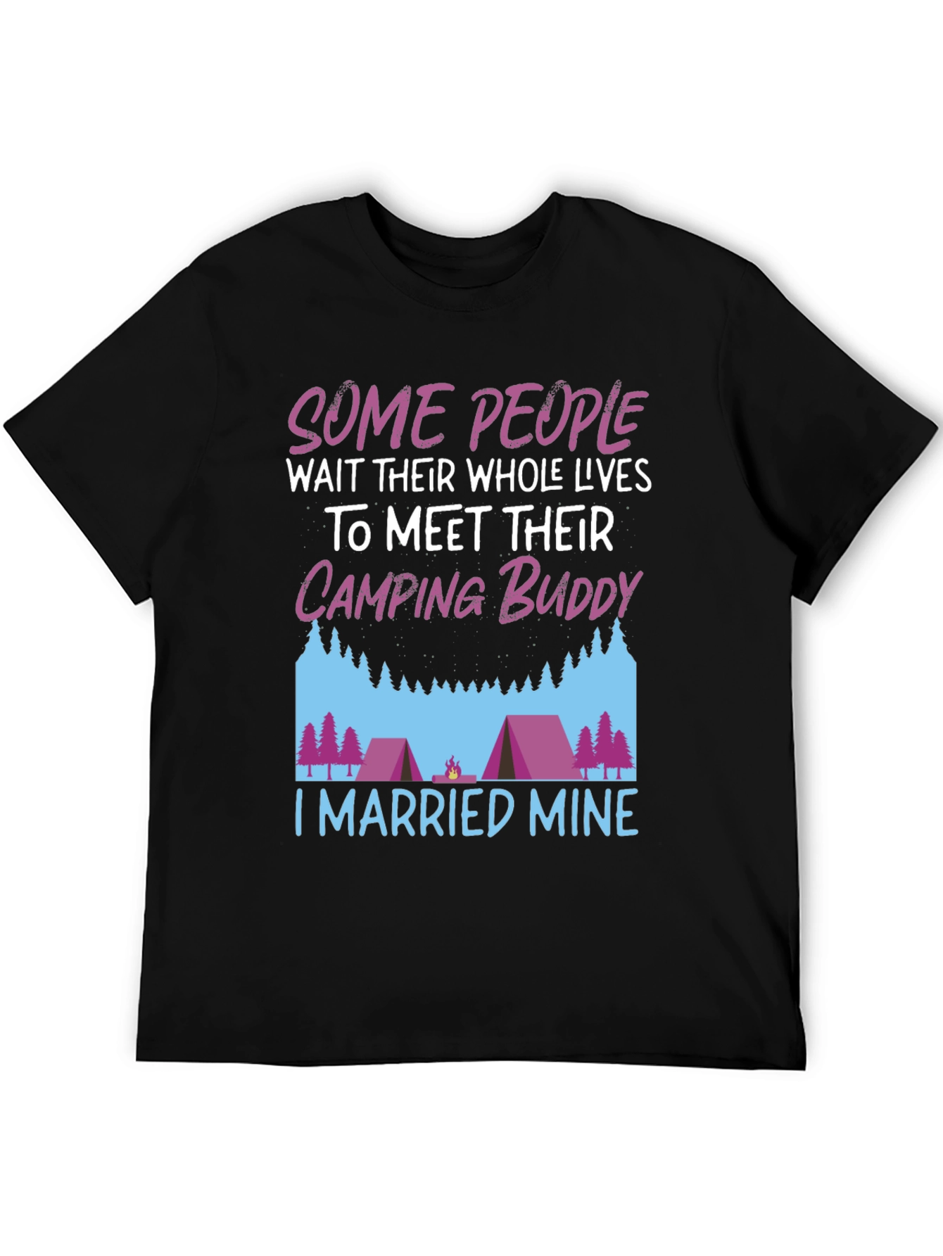 Camping Buddy Married T-Shirt