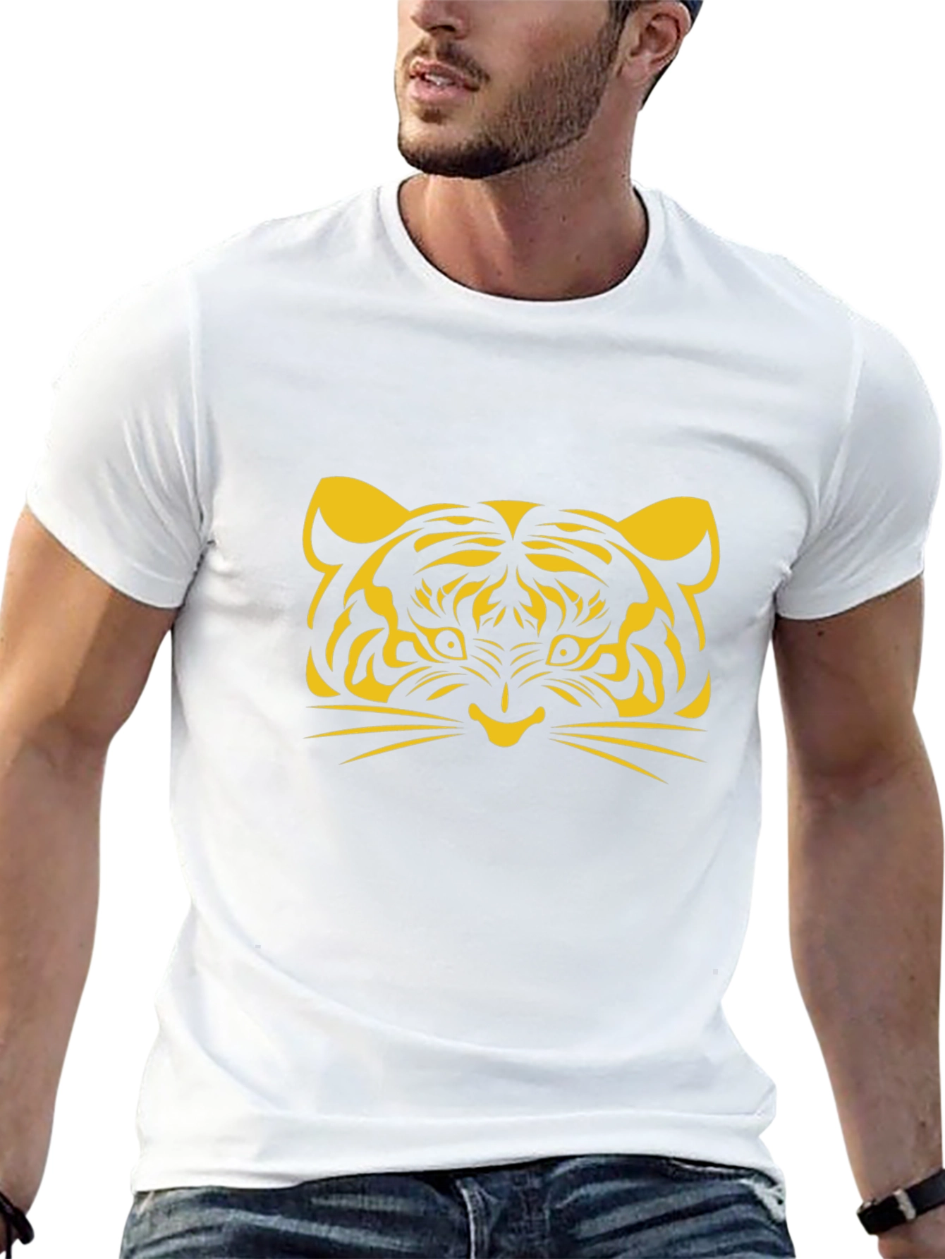 Tiger Graphic Tee - Bold Black T-Shirt