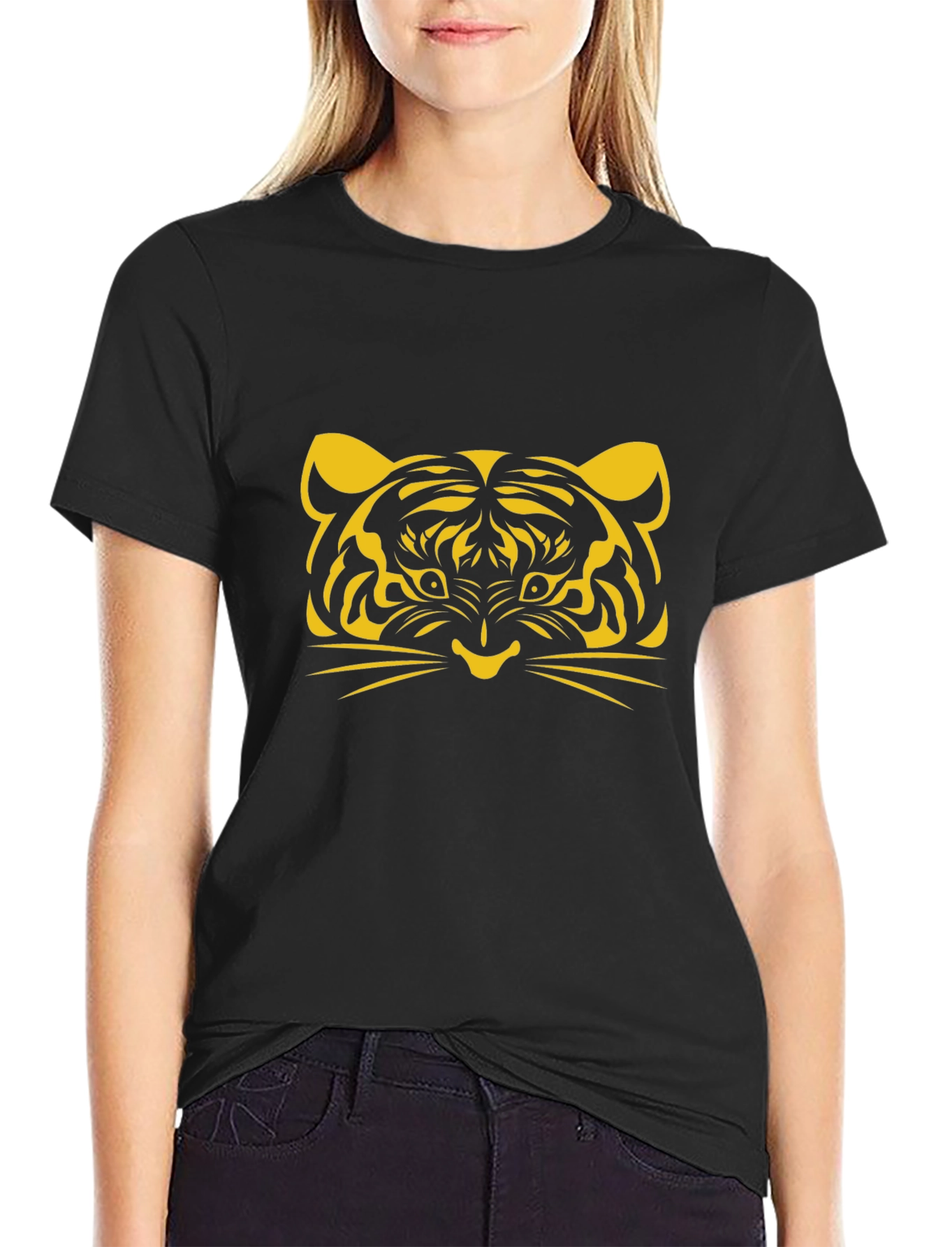 Tiger Graphic Tee - Bold Black T-Shirt