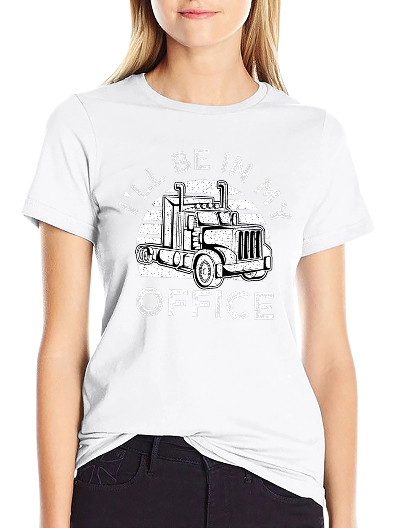 Trucker T-Shirt - Ill Be In My Office - Trucking Gift
