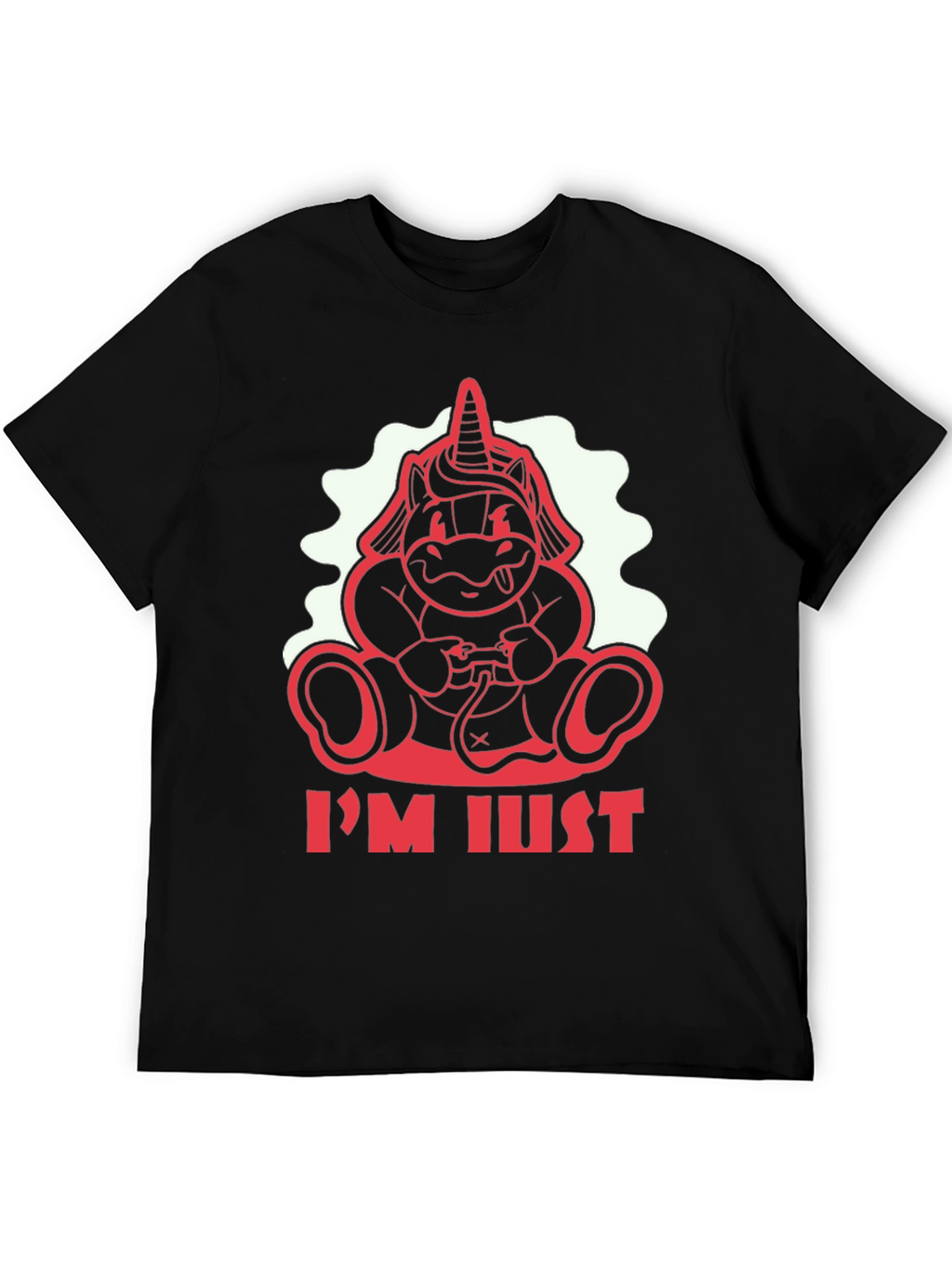 Unicorn Gamer Black T-Shirt