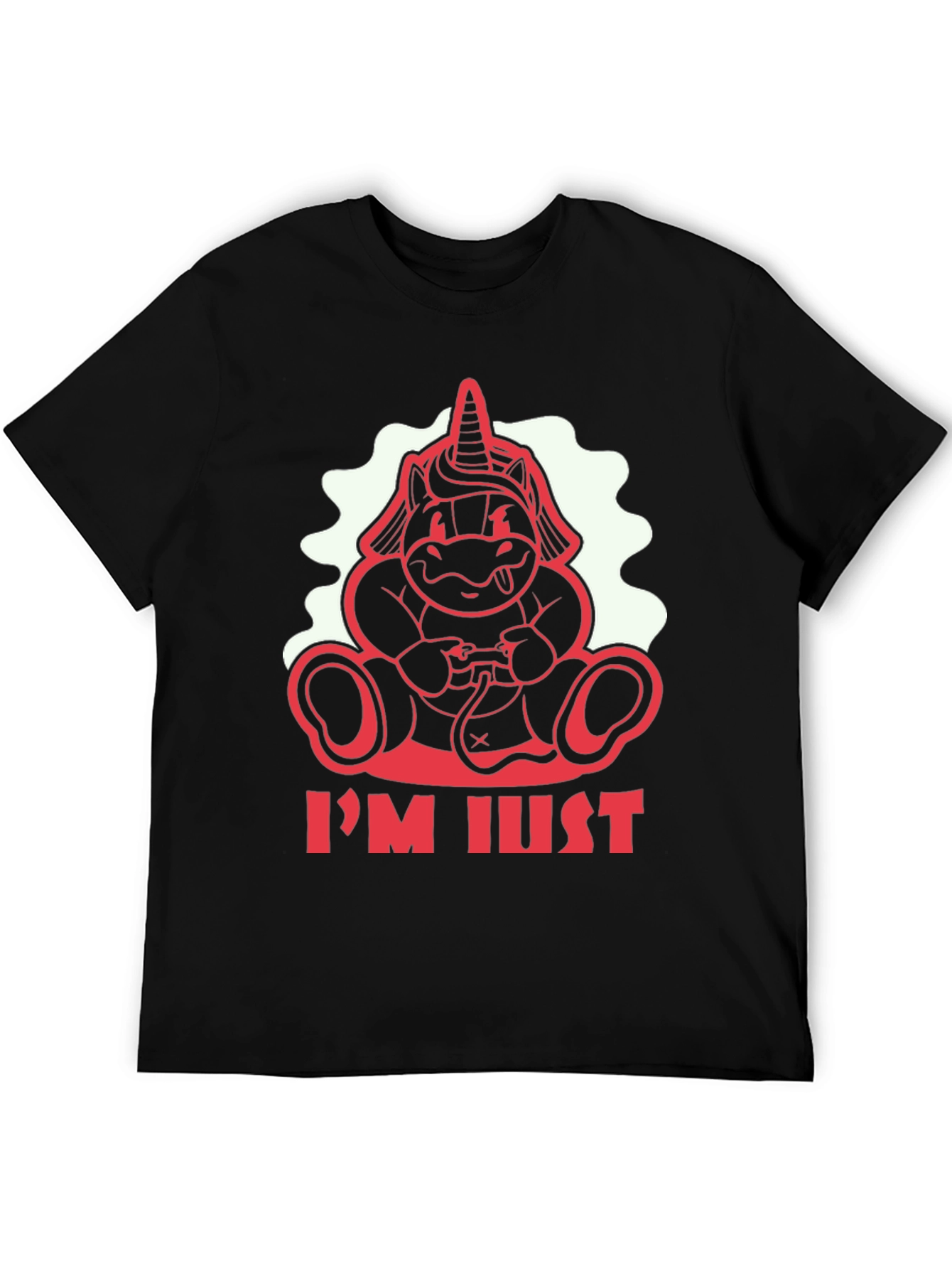 Unicorn Gamer Black T-Shirt