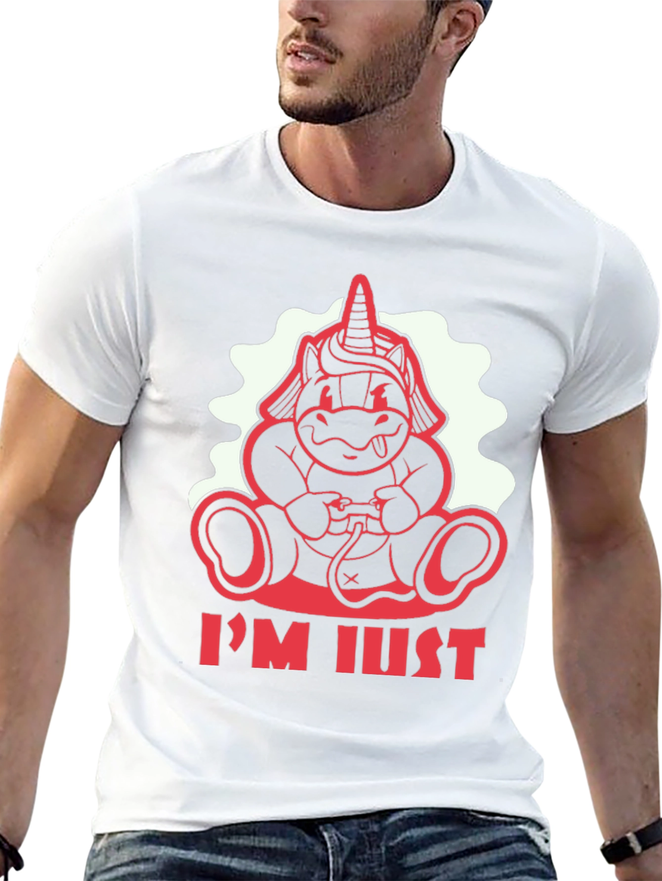 Unicorn Gamer Black T-Shirt