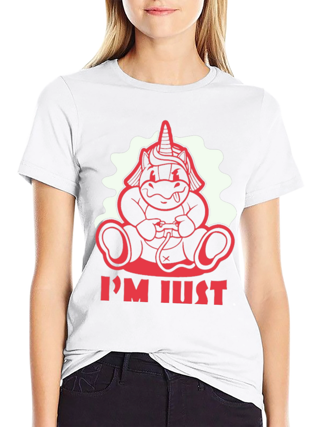 Unicorn Gamer Black T-Shirt