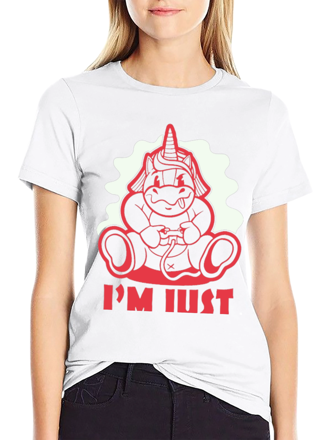 Unicorn Gamer Black T-Shirt