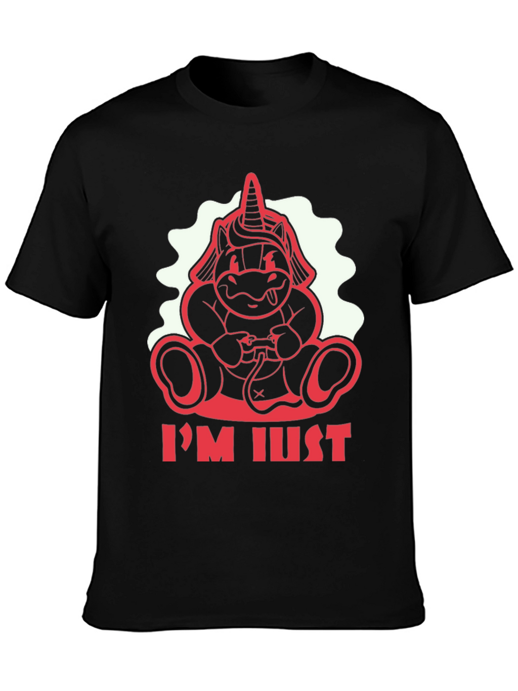 Unicorn Gamer Black T-Shirt