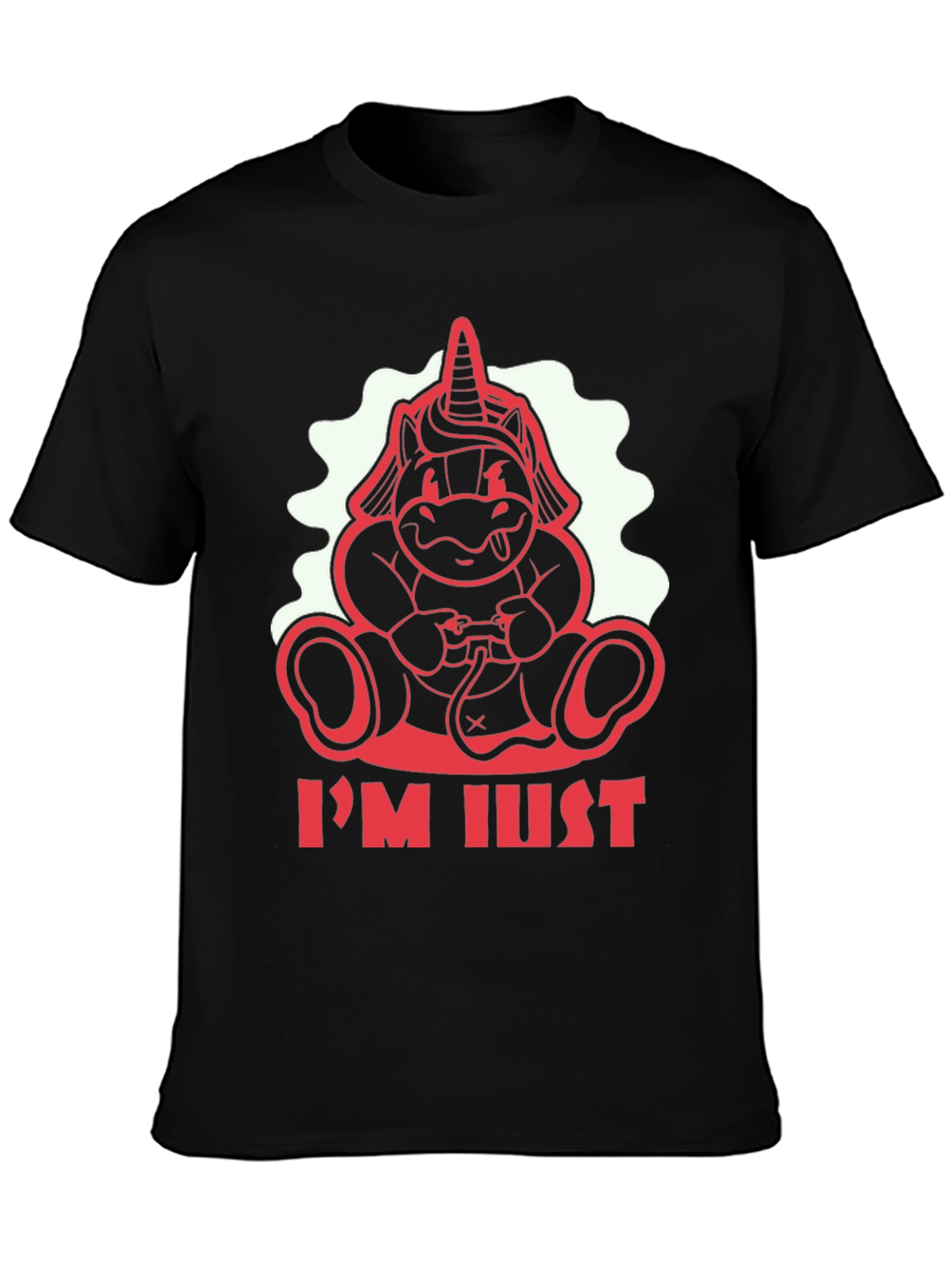 Unicorn Gamer Black T-Shirt