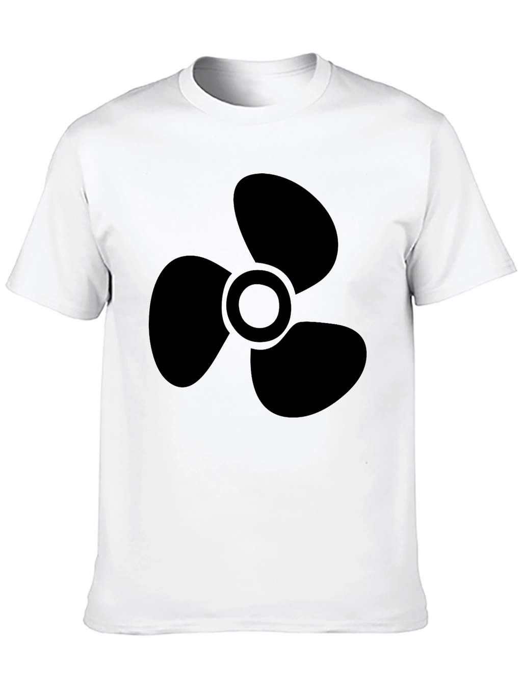 Black Propeller Graphic Tee - Mens Casual Shirt