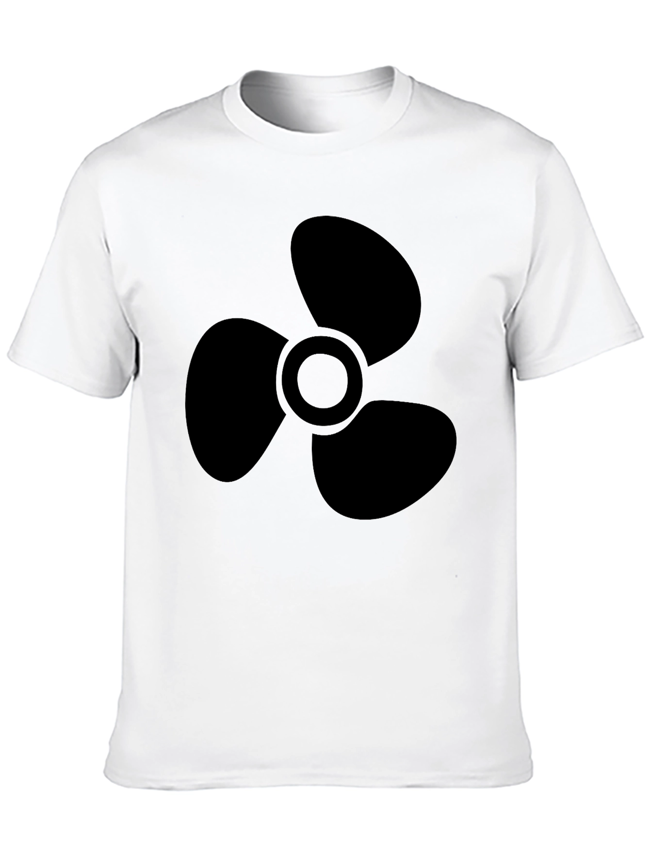 Black Propeller Graphic Tee - Mens Casual Shirt