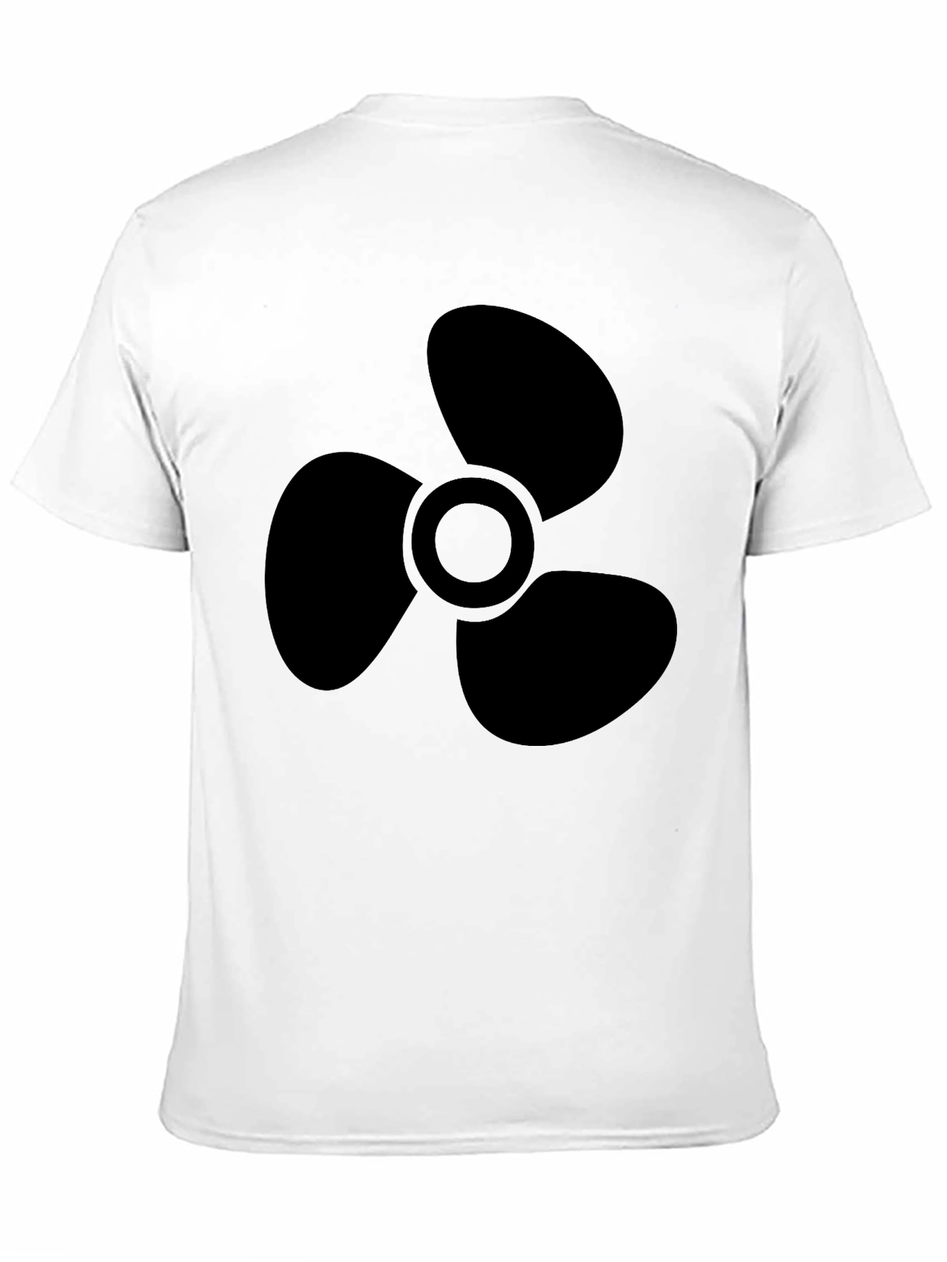 Black Propeller Graphic Tee - Mens Casual Shirt