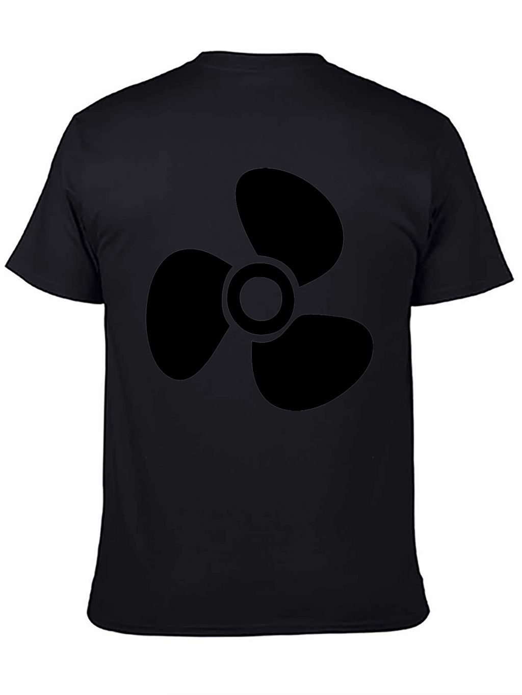 Black Propeller Graphic Tee - Mens Casual Shirt