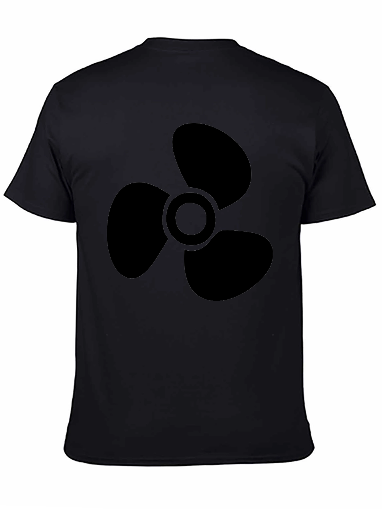 Black Propeller Graphic Tee - Mens Casual Shirt