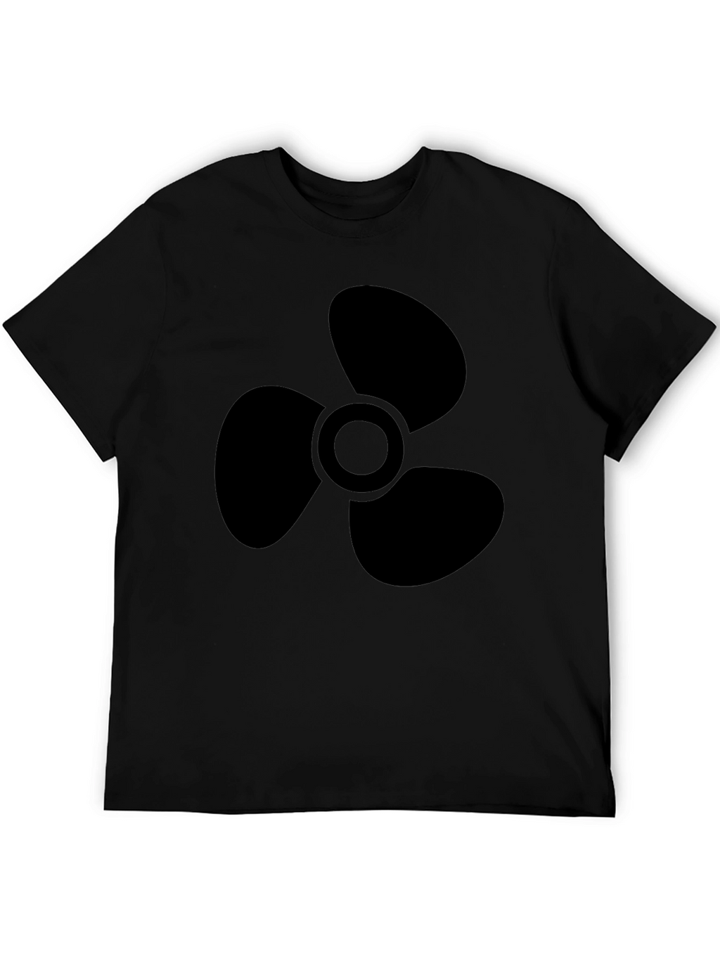 Black Propeller Graphic Tee - Mens Casual Shirt