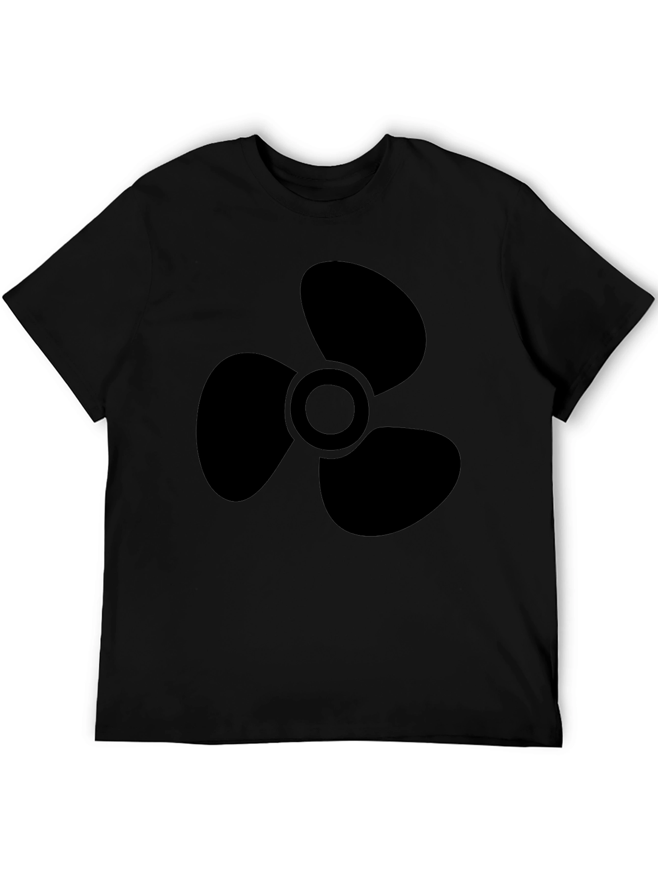 Black Propeller Graphic Tee - Mens Casual Shirt