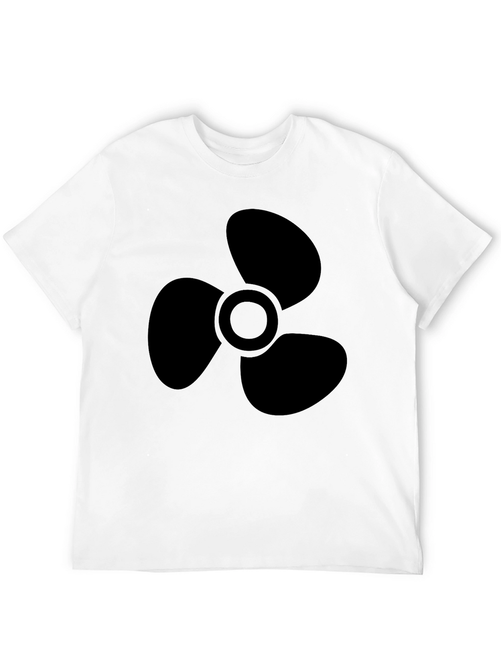 Black Propeller Graphic Tee - Mens Casual Shirt