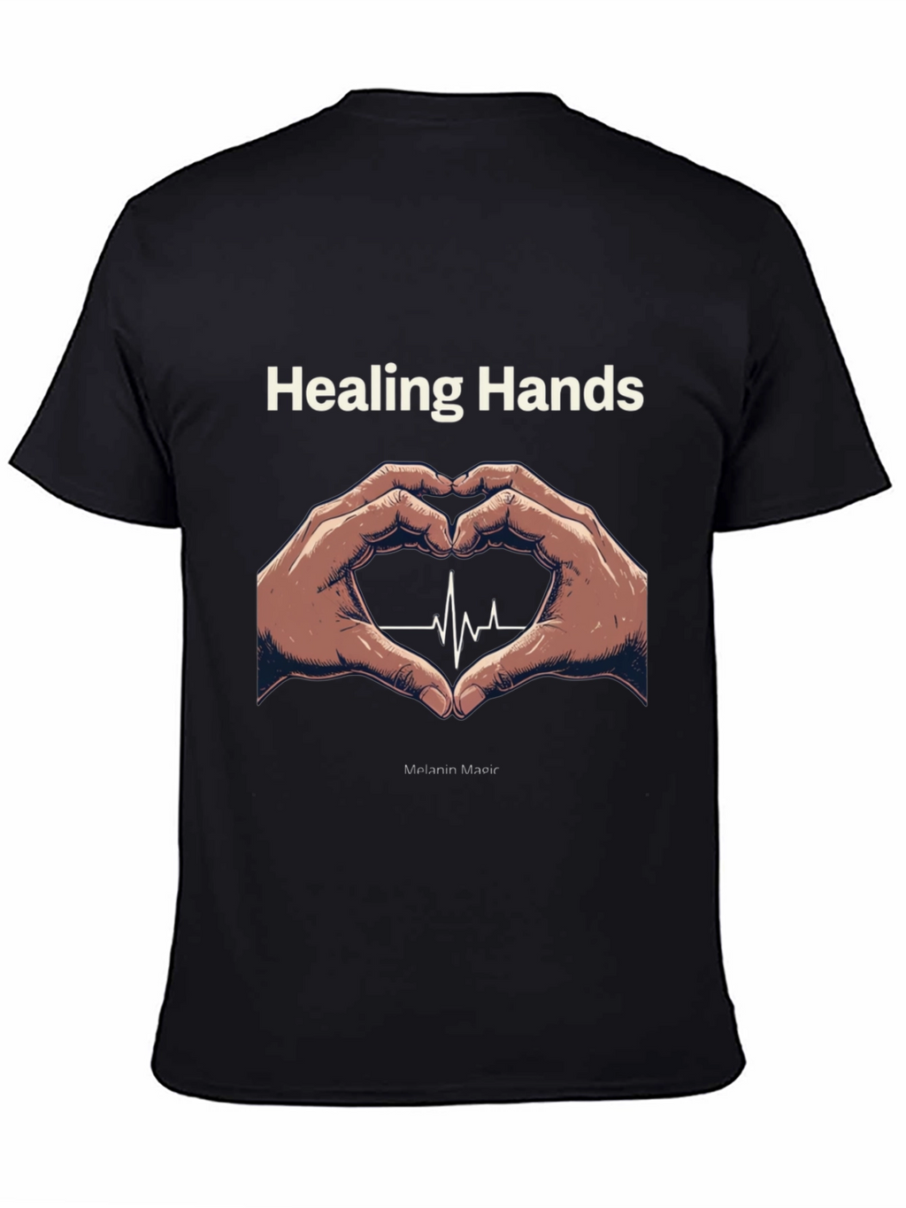 Healing Hands Heartbeat T-Shirt - Melanin Magic