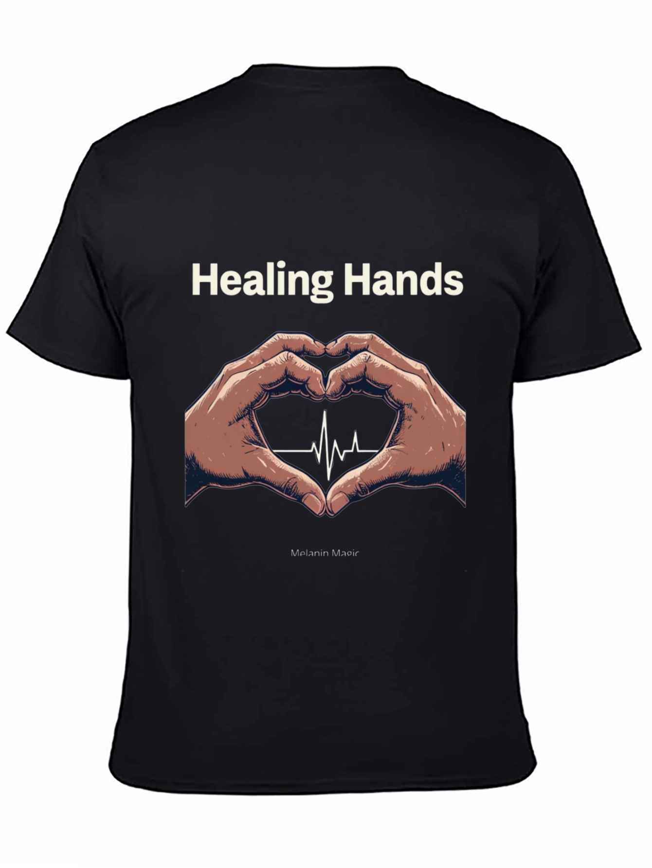 Healing Hands Heartbeat T-Shirt - Melanin Magic