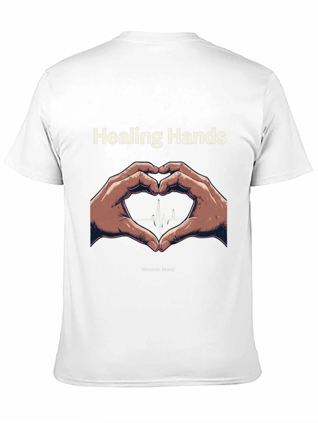 Healing Hands Heartbeat T-Shirt - Melanin Magic