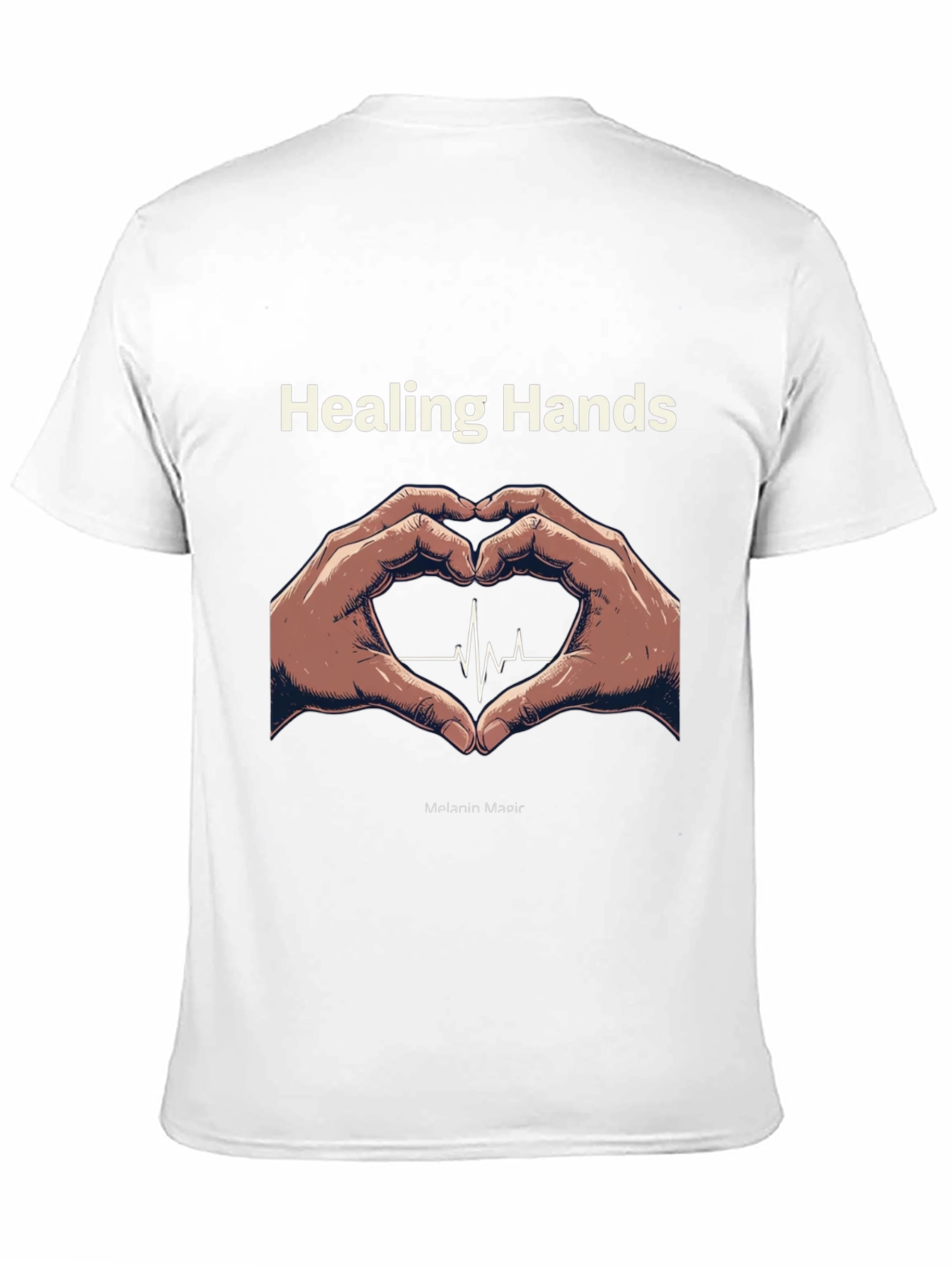 Healing Hands Heartbeat T-Shirt - Melanin Magic
