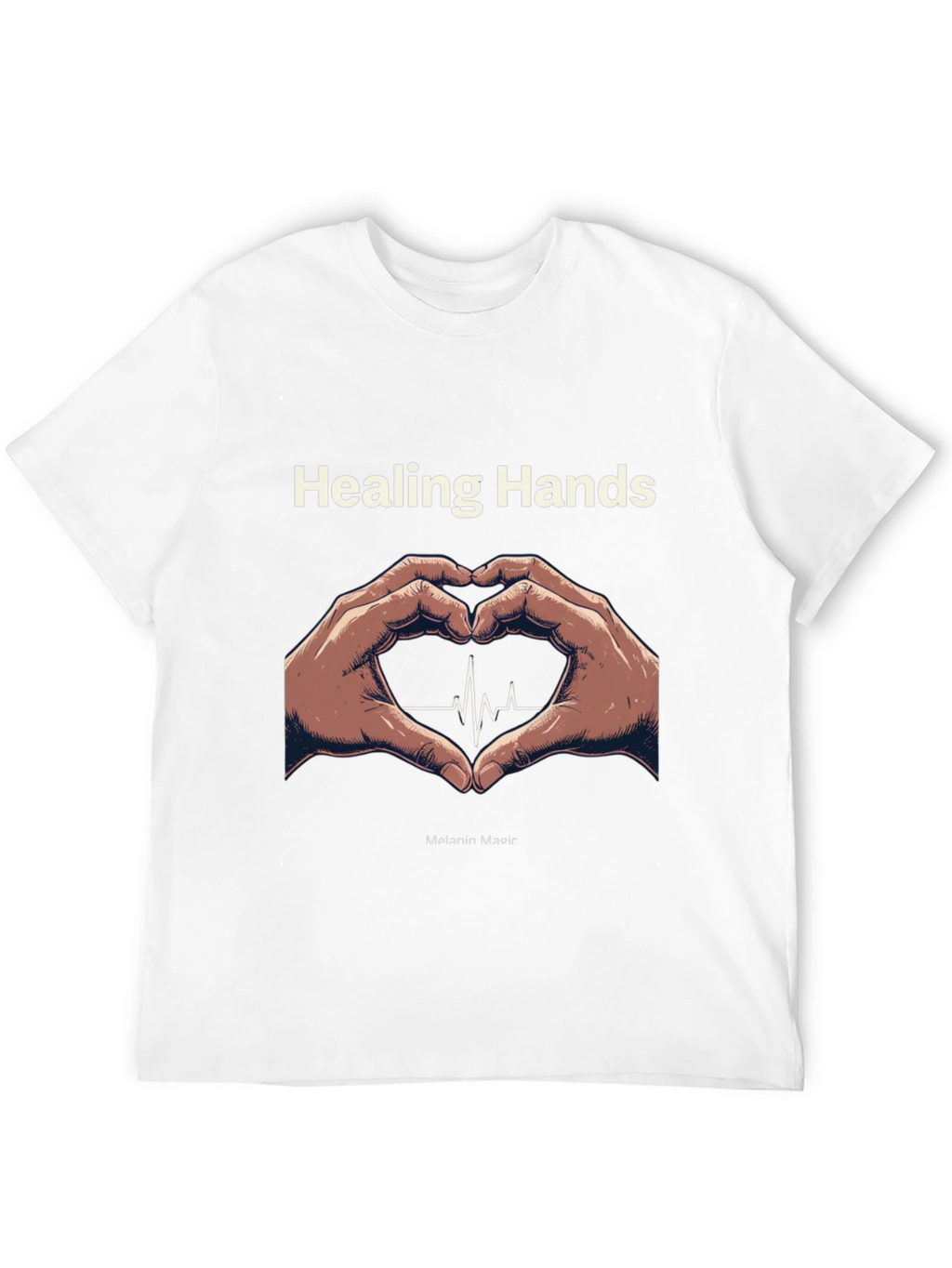 Healing Hands Heartbeat T-Shirt - Melanin Magic